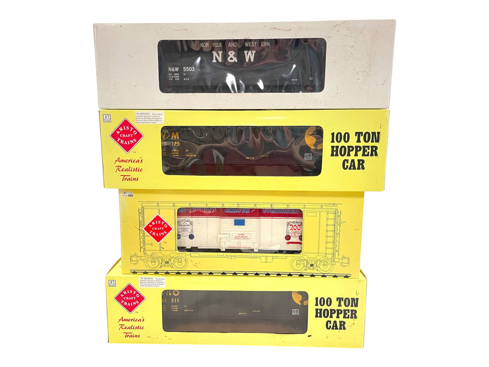 4 Aristo-Craft Freight Cars (1 of 3)