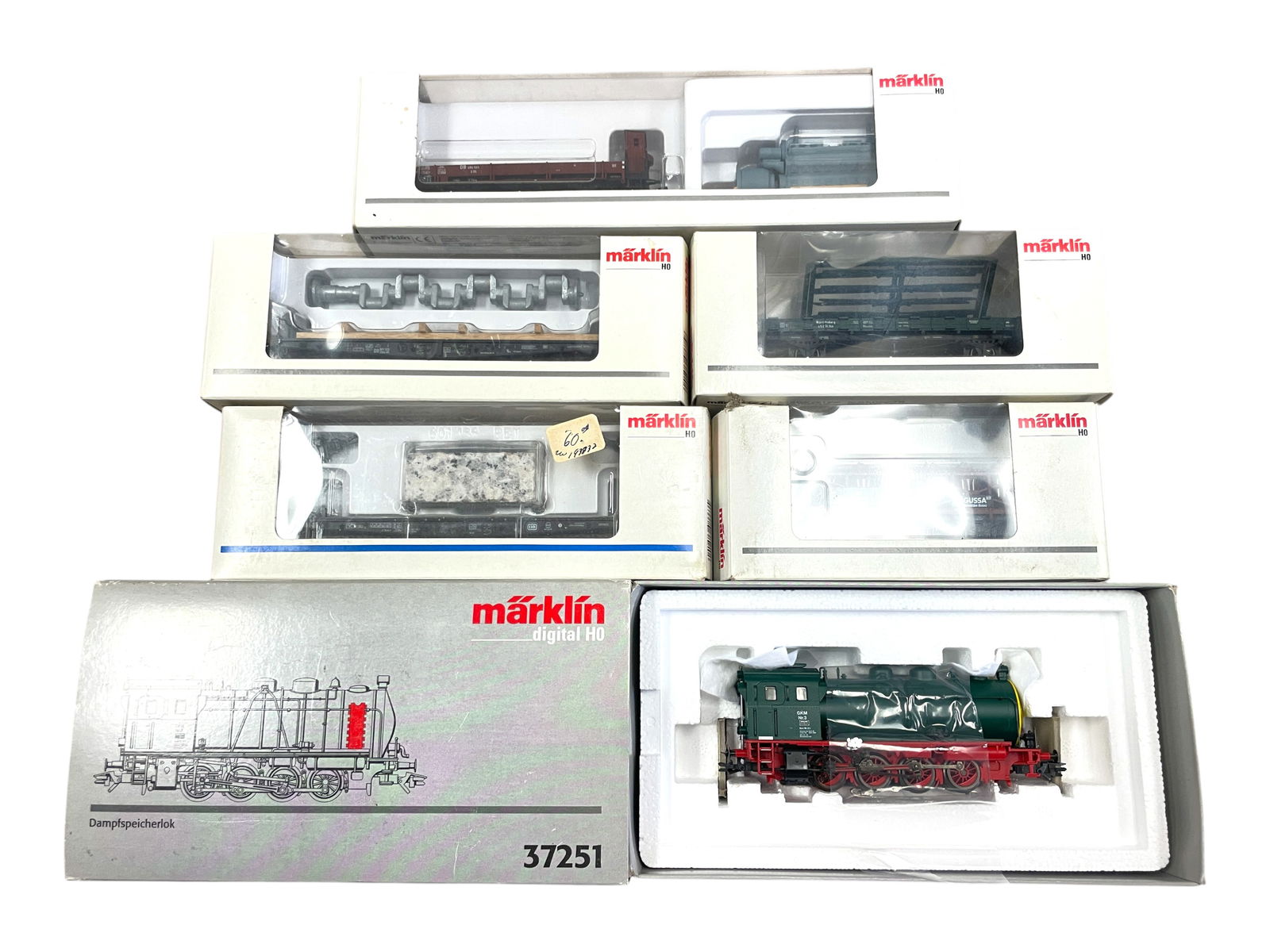 6pc Marklin HO Steam Goods Train (1 of 3)