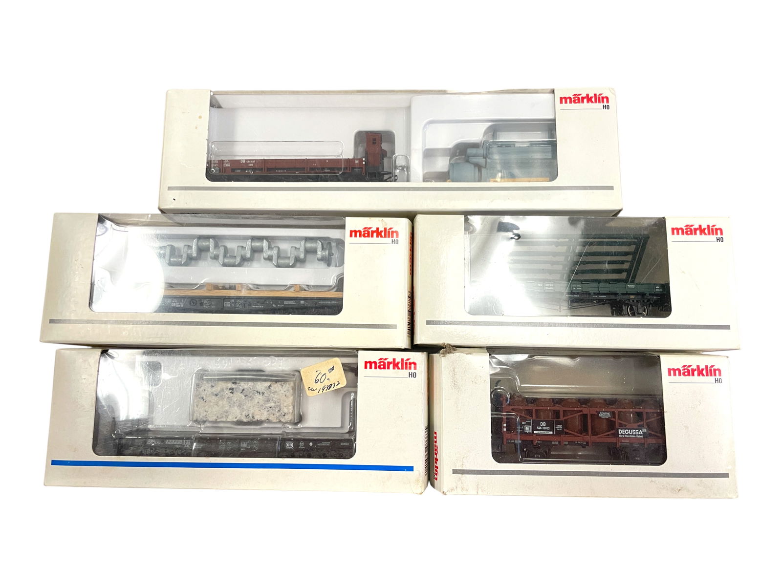 6pc Marklin HO Steam Goods Train - 3