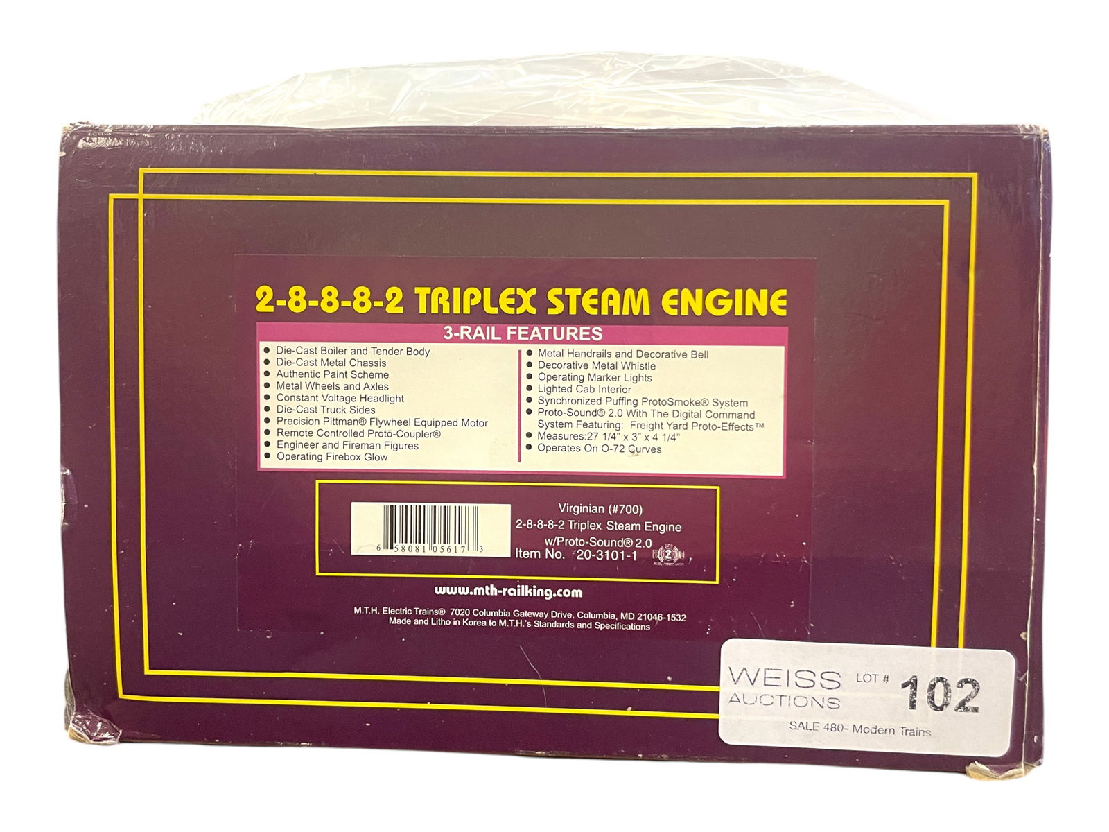 MTH 20-3101-1 Virginian Tri-Plex (1 of 2)