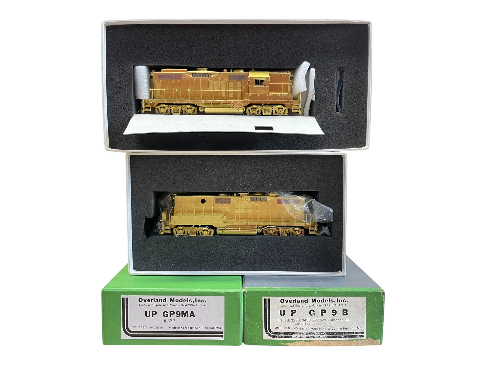 Overland Brass HO UP GP9MA & GP9B Diesels (1 of 5)