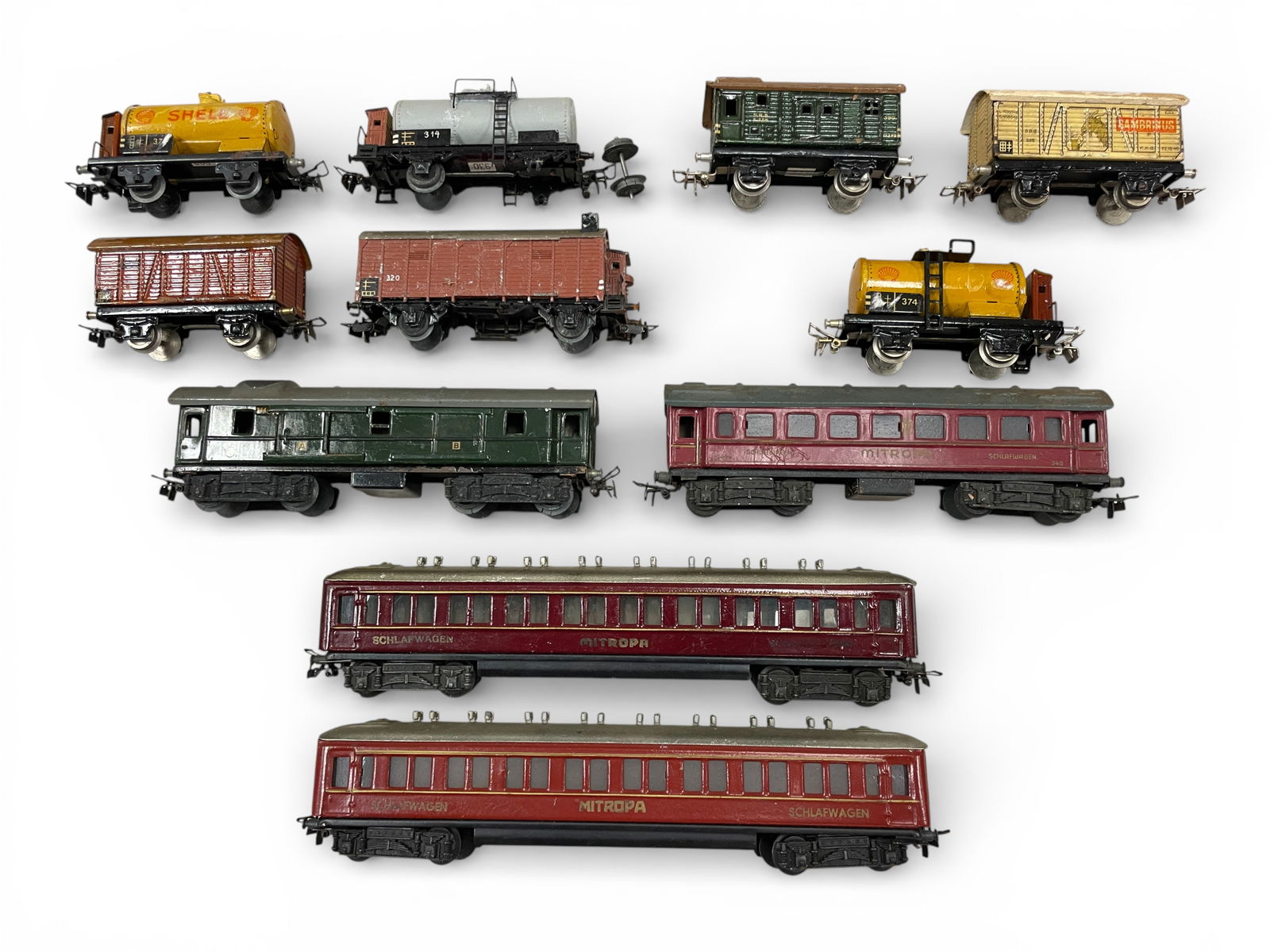11pc Early Marklin HO Rolling Stock Group (1 of 5)