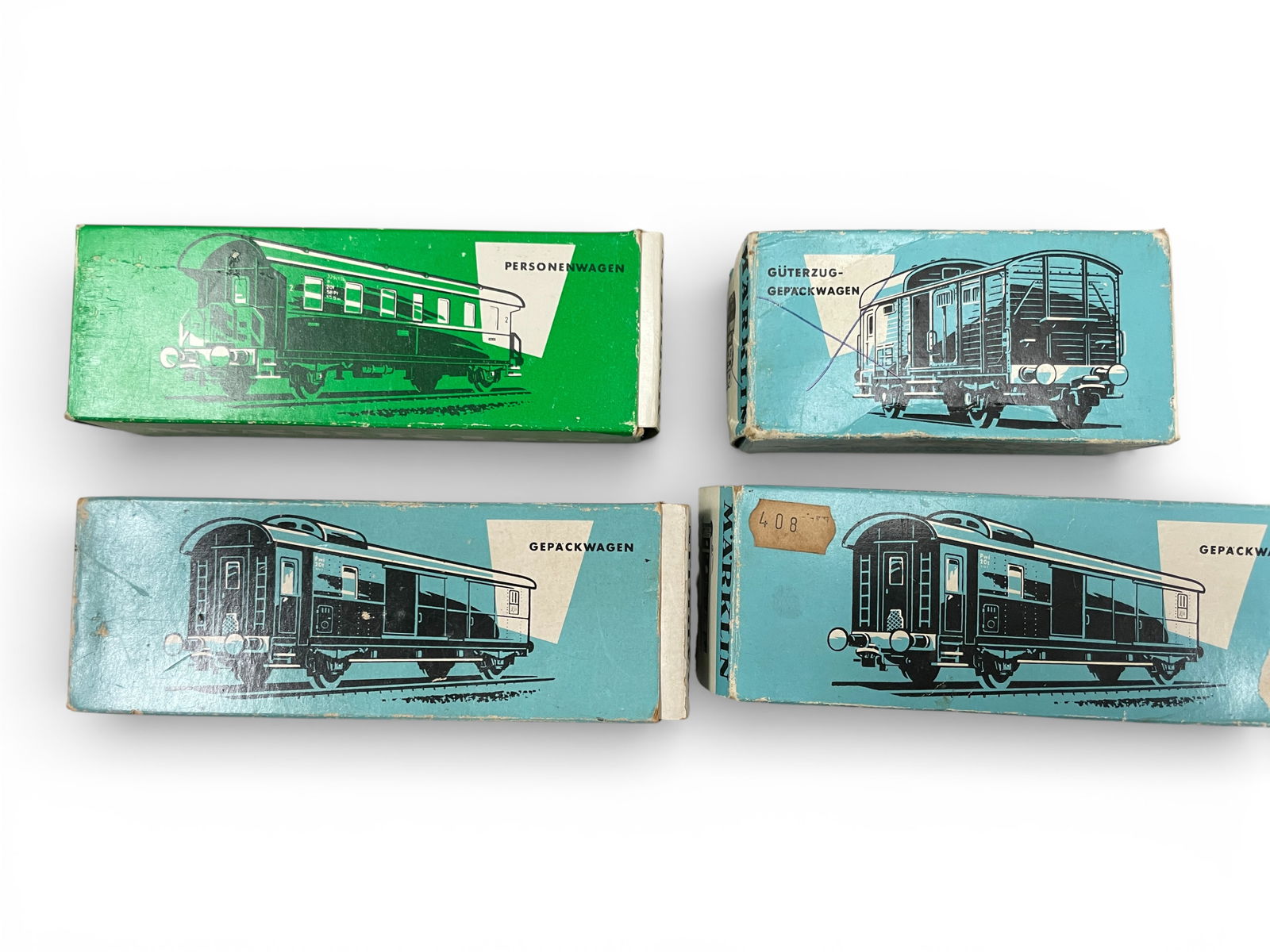 22pc Marklin HO Trains Group - 2