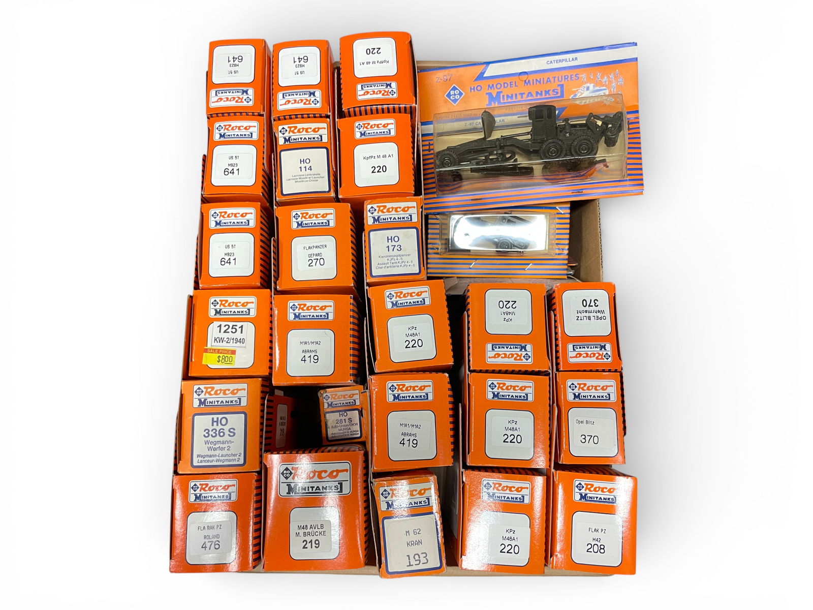 34 ROCO HO Military Vehicles: HO Gauge. All are boxed or in blister packs, all appear new, never played with. See photos for lot contents.Shipping: Weiss Auctions offers full-service, in-house shipping for nearly all items in