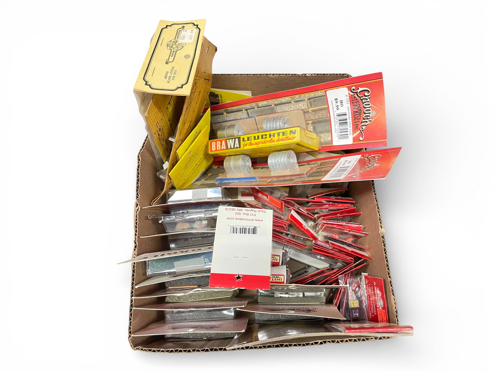 70+ HO Accessories: HO Gauge. From JL Innovative Design and others. Larger packages marked $11-$16, smaller $2-$6 ea. Most appear new in nice packages. See photos for some of what you'll get.Shipping: Weiss Auctions