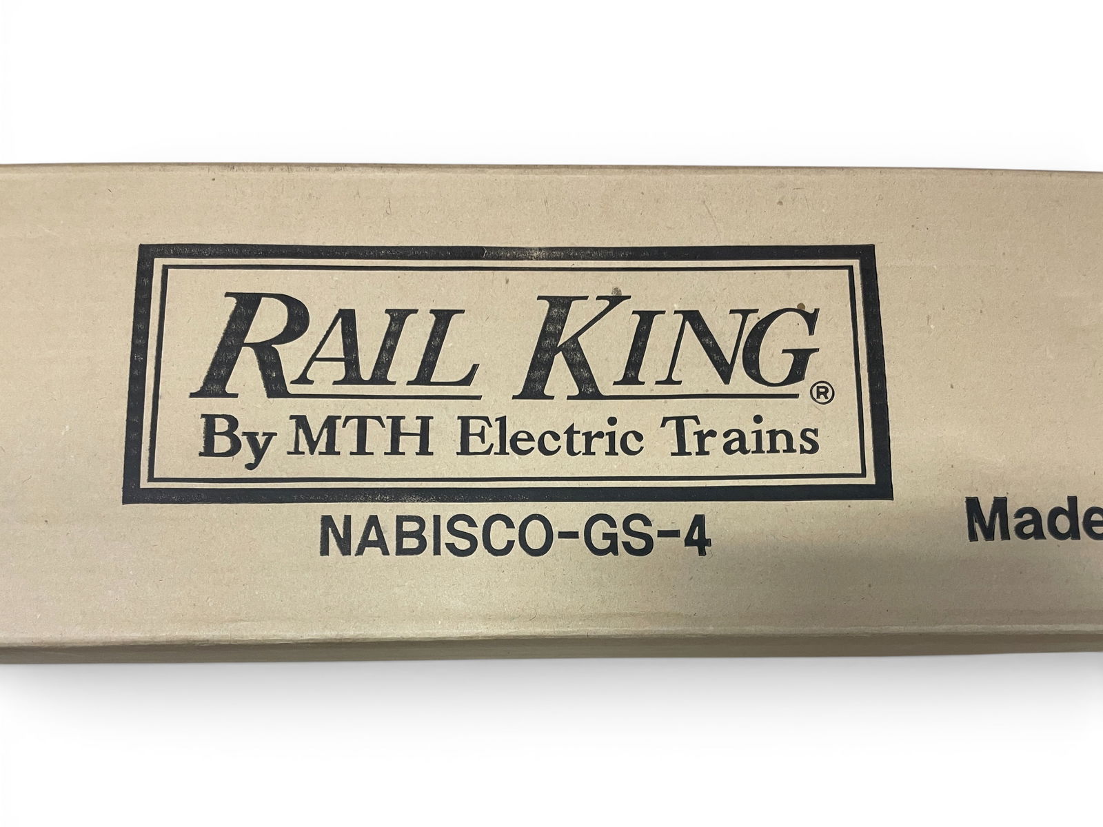 MTH GN-005 Nabisco GS4 Steamer: Streamline 4-6-4 promotional train equipped with light, ProtoSmoke; Flywheel Drive, Whistle and more. It shows test run wheels with box & shipper.Shipping: Weiss Auctions offers full-service,