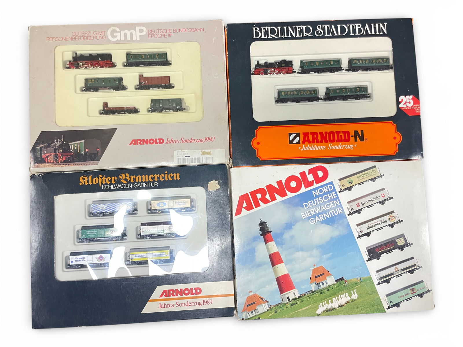4 Arnold Rapido Boxed Train Sets