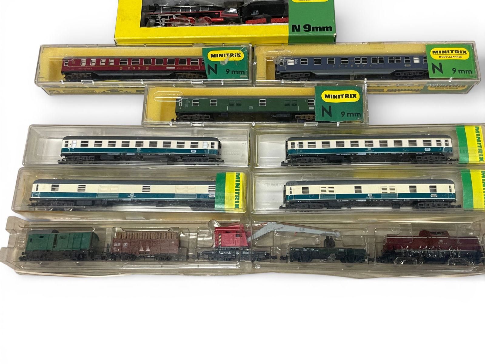 9pc MiniTrix Trains Group - 5
