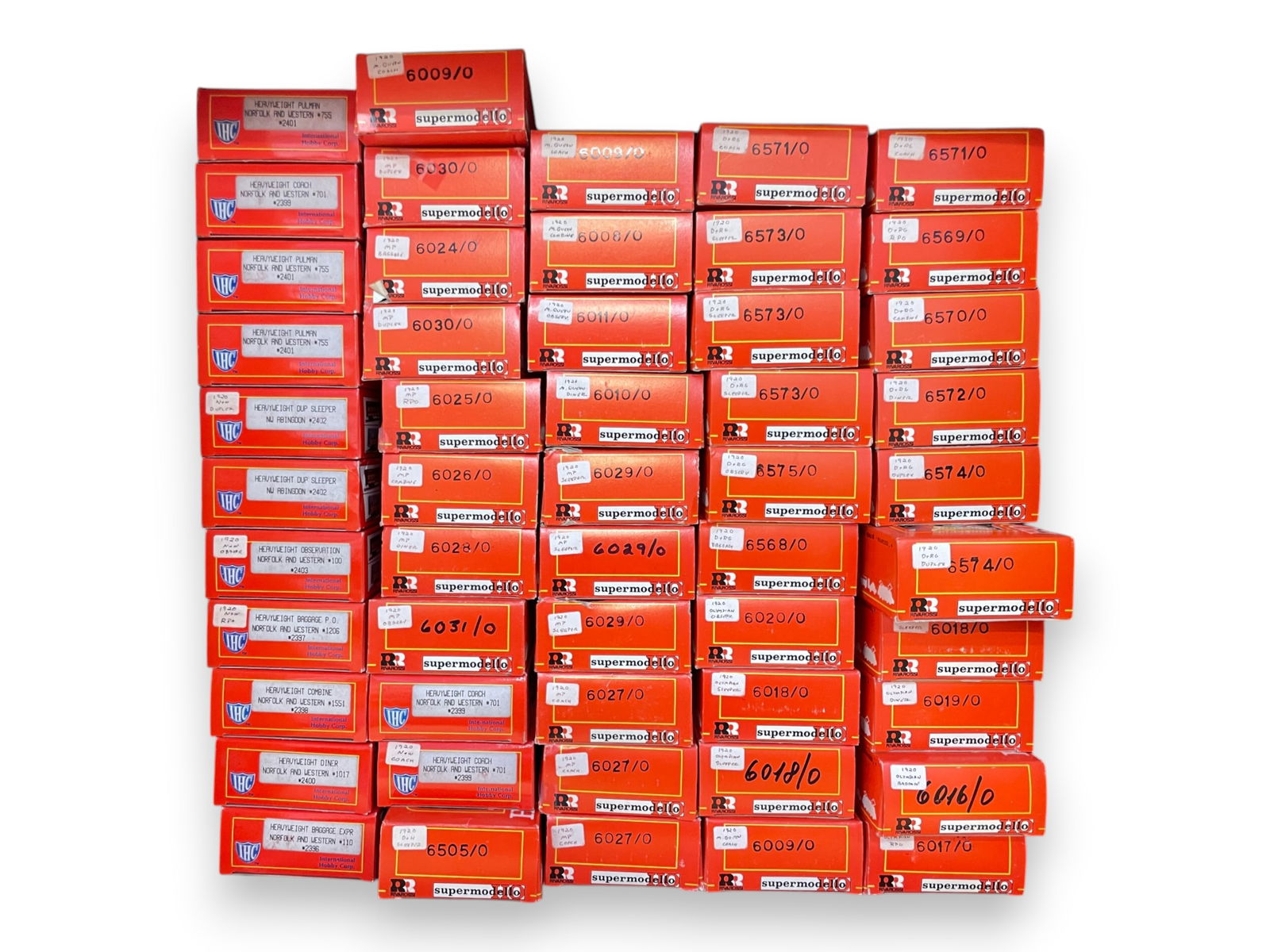 54 STORE-STOCK IHC & RivaRossi Heavyweights: HO Gauge. Includes IHC N&W; RivaRossi- NYC; DRGW and CGW. All are new in boxes Shipping: Weiss Auctions offers full-service, in-house shipping for nearly all items in this auction. For a shipping quot