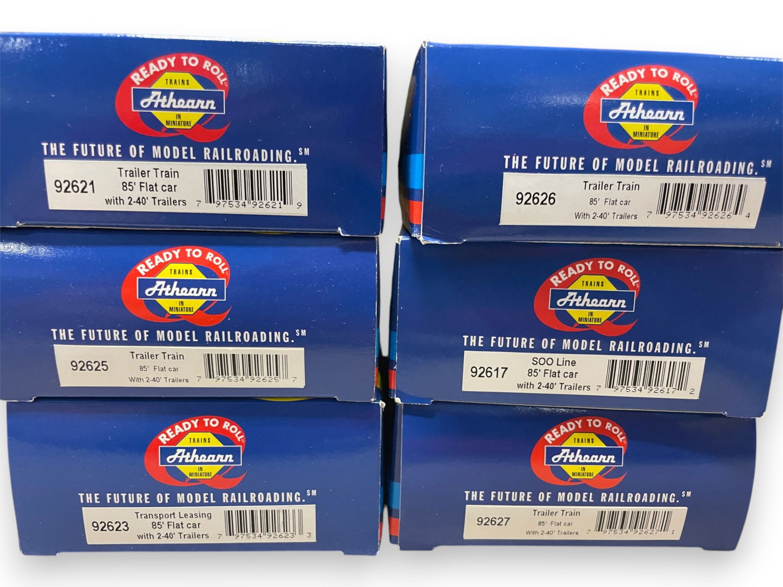 7 Athearn RTR 85ft Trailer Flats - 2