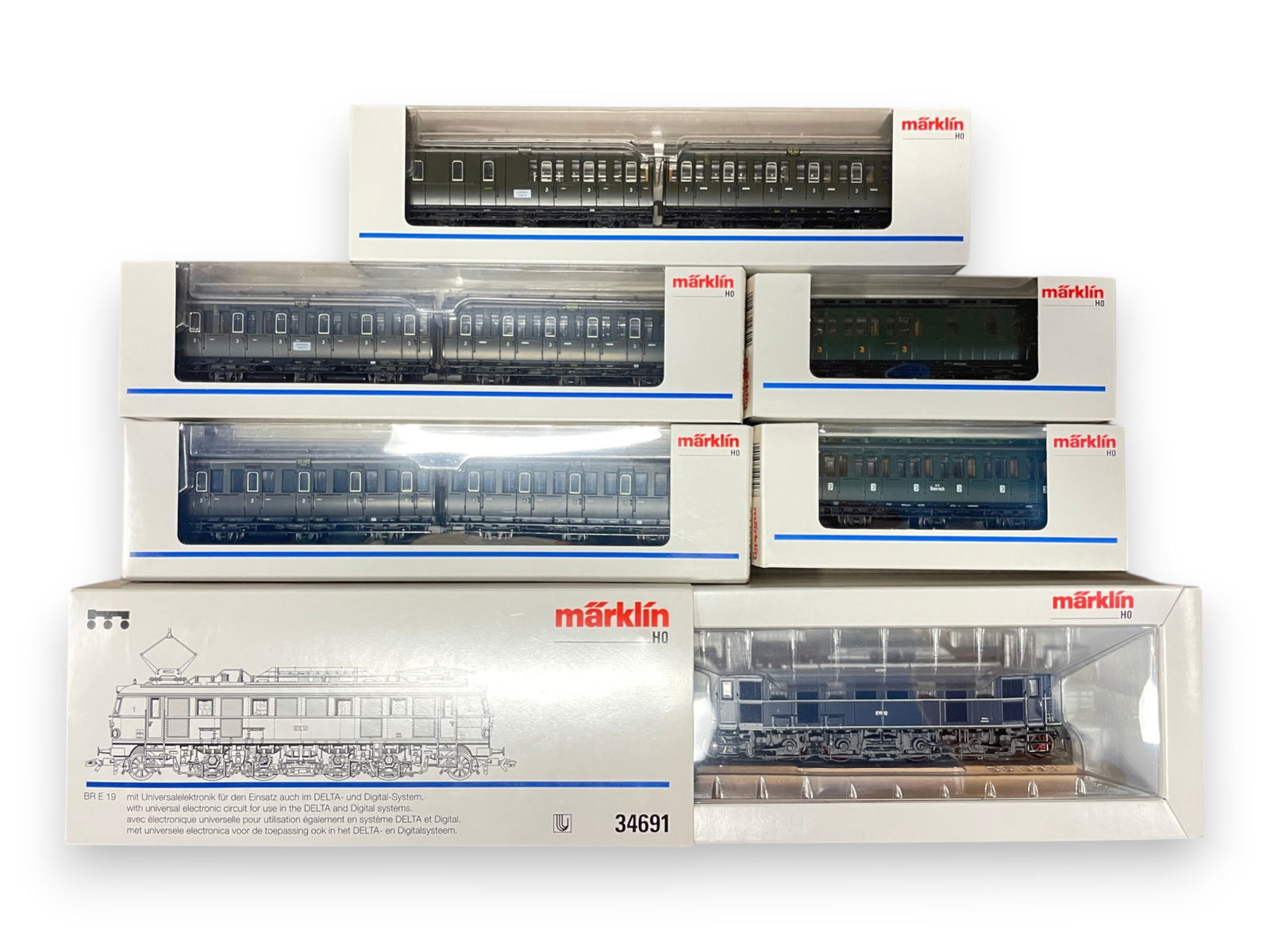 6pc Marklin HO DB Commuter Train (1 of 4)