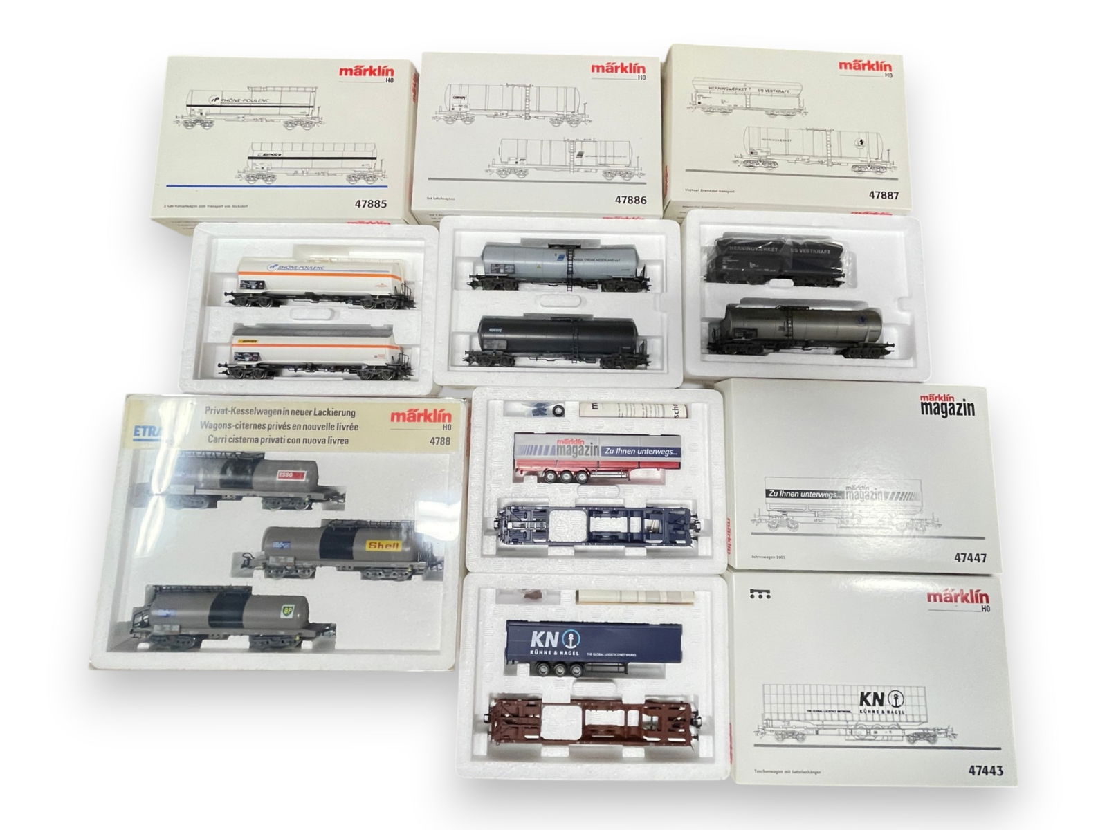 6pc Marklin HO Boggy Truck Freights & Sets (1 of 5)