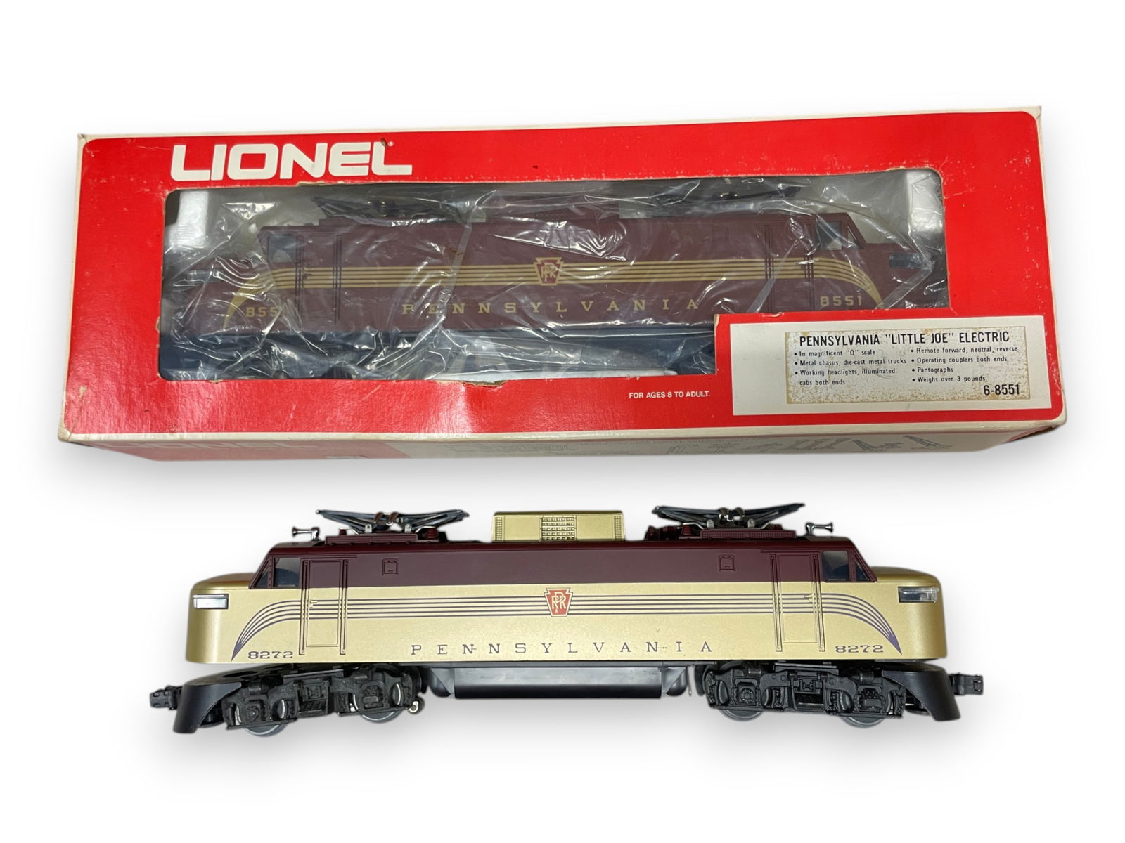 2 Lionel EP5 Electrics: Includes a boxed 8551 PRR little Joe; 8278 PRR Anniv Edition EP5. Both show light use.Shipping: Weiss Auctions offers full-service, in-house shipping for nearly all items in this auction. For a