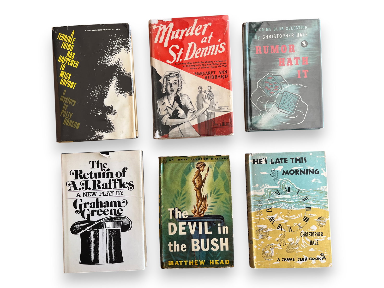 (33) Detective & Mystery Fiction, G?K: Group of thirty-three detective and mystery fiction books by authors whose last names end with the letters G, H, and K. The lot includes first editions with and without dust jackets, along with a vari