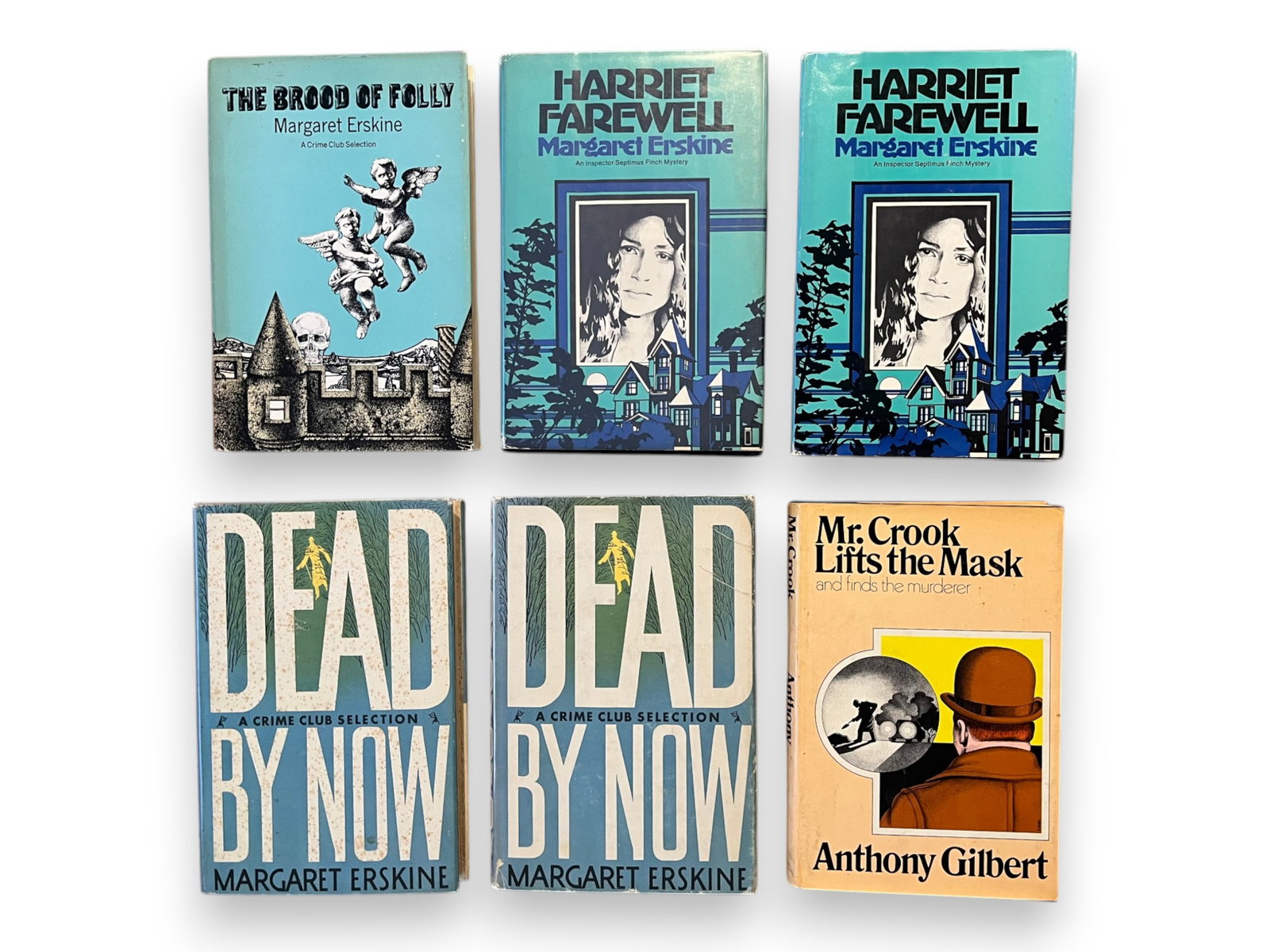 (37) Detective & Mystery Fiction Lot: Group of thirty-seven volumes including twenty-five first editions and twelve additional reading copies not photographed. Includes Anthony Gilbert and Margaret Erskine. From the Otto Penzler