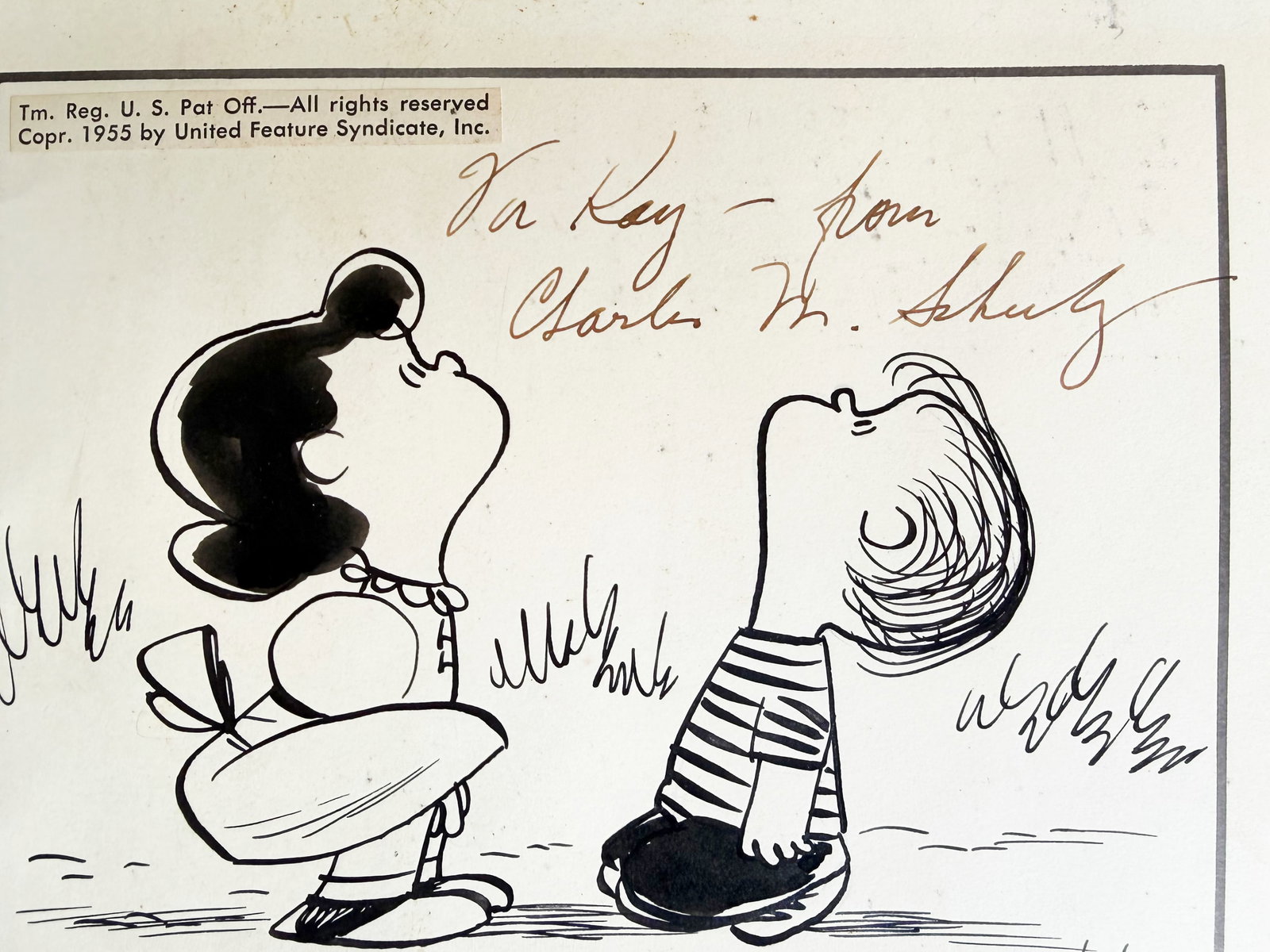 1955 Peanuts Daily "AAUGHH!" by Schulz - 4