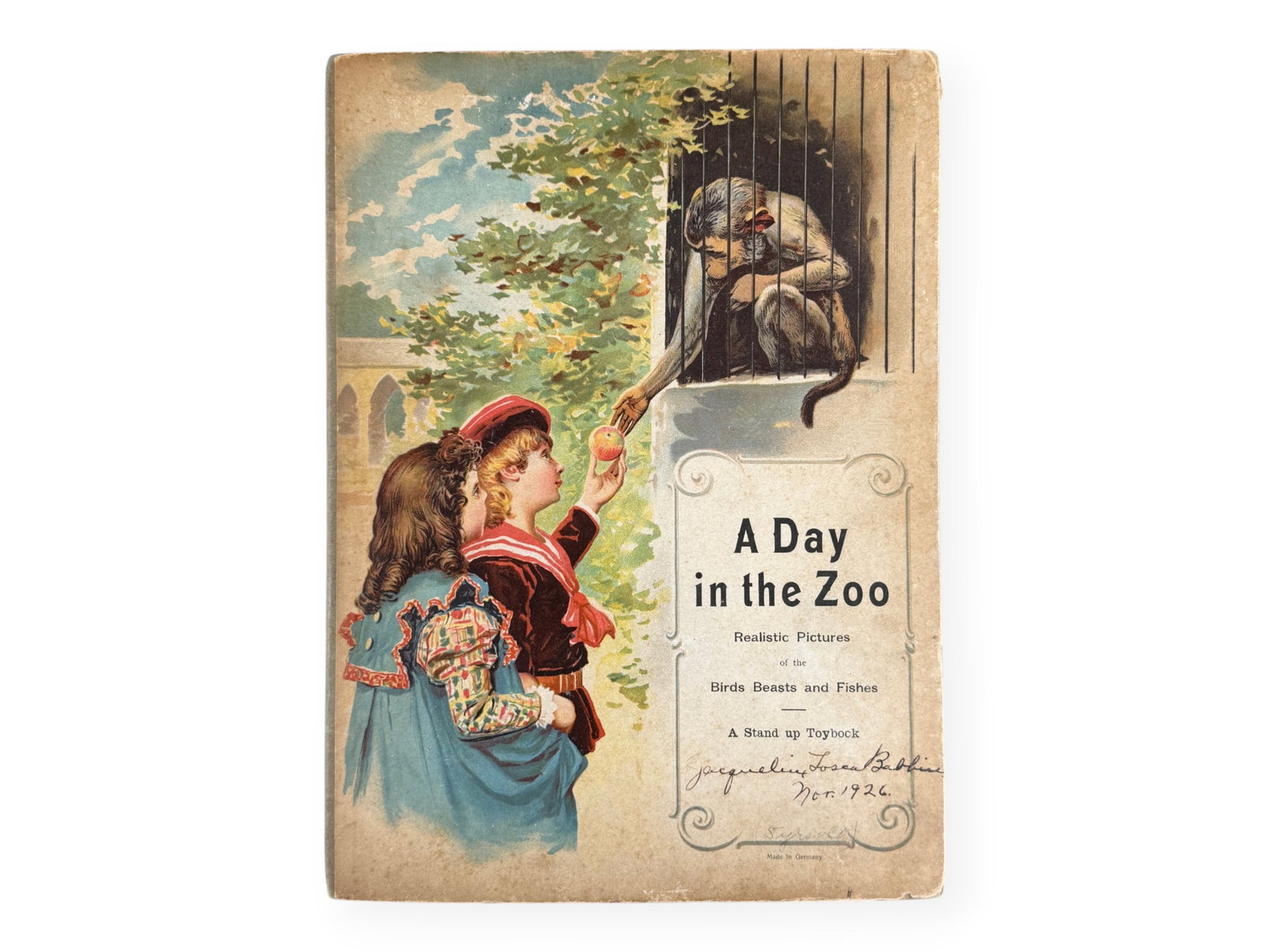 Day in the Zoo Movable Book c.1880s (1 of 8)