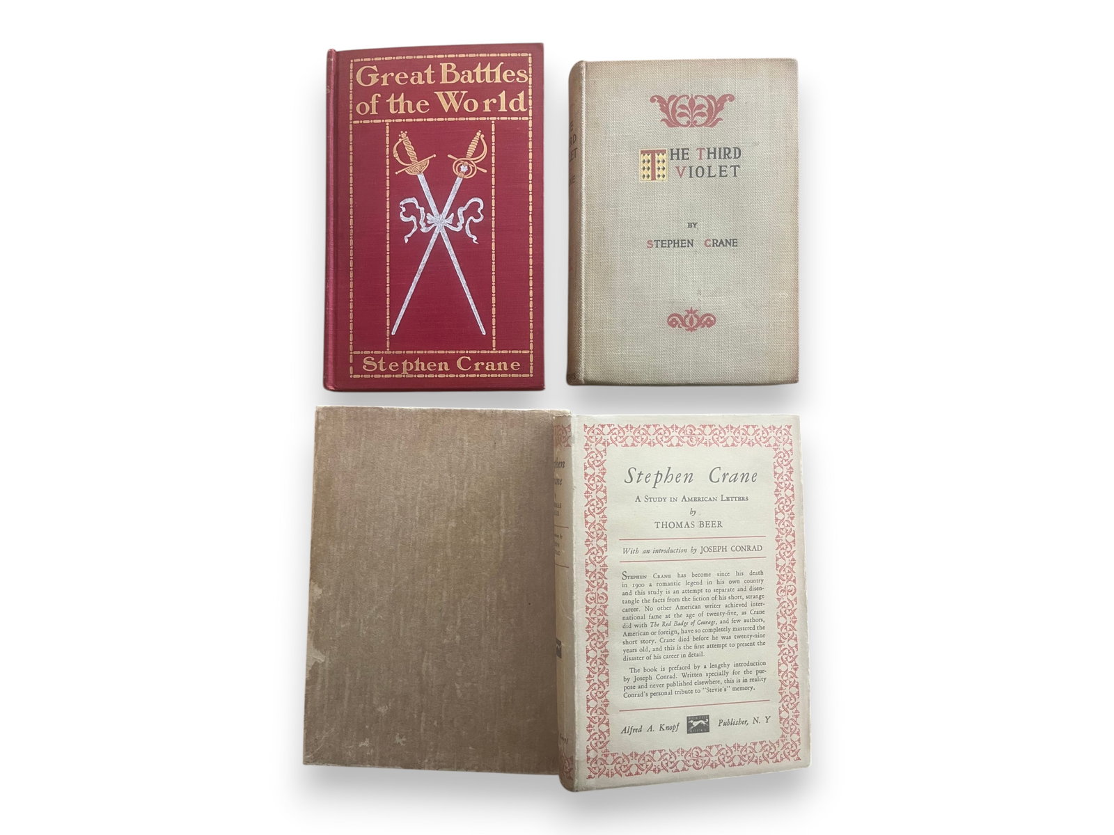 (5) Stephen Crane Books & Biography (1 of 2)