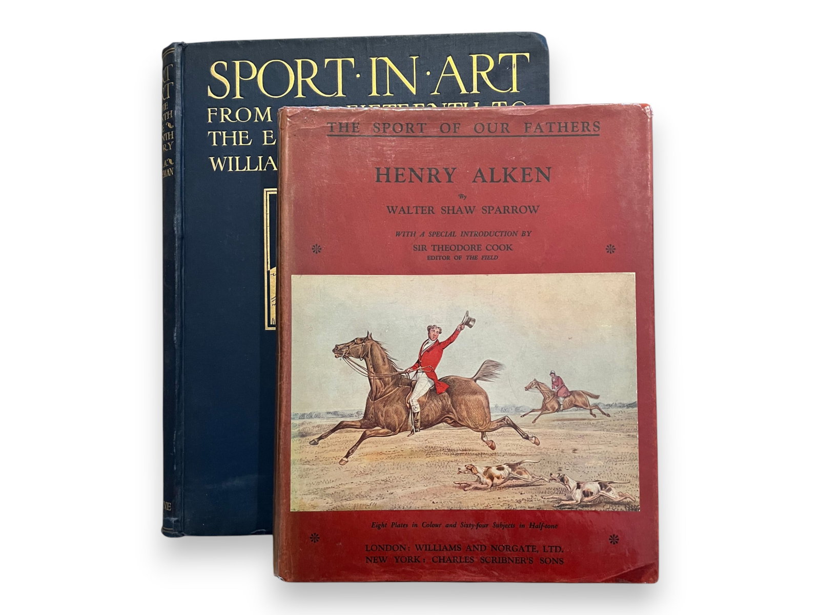 (2) British Sporting Art Books Bailey & Alkin: Lot of two British sporting art volumes including William A. Baillie-Grohman, Sport in Art: An Iconography of Sport during 400 Years from the Beginning of the 15th to the End of the 18th Century,