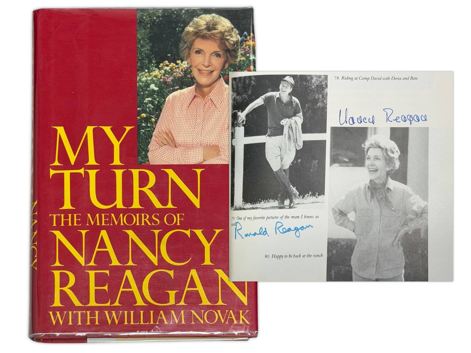 Ronald Reagan & Nancy Reagan Signed Book (1 of 1)