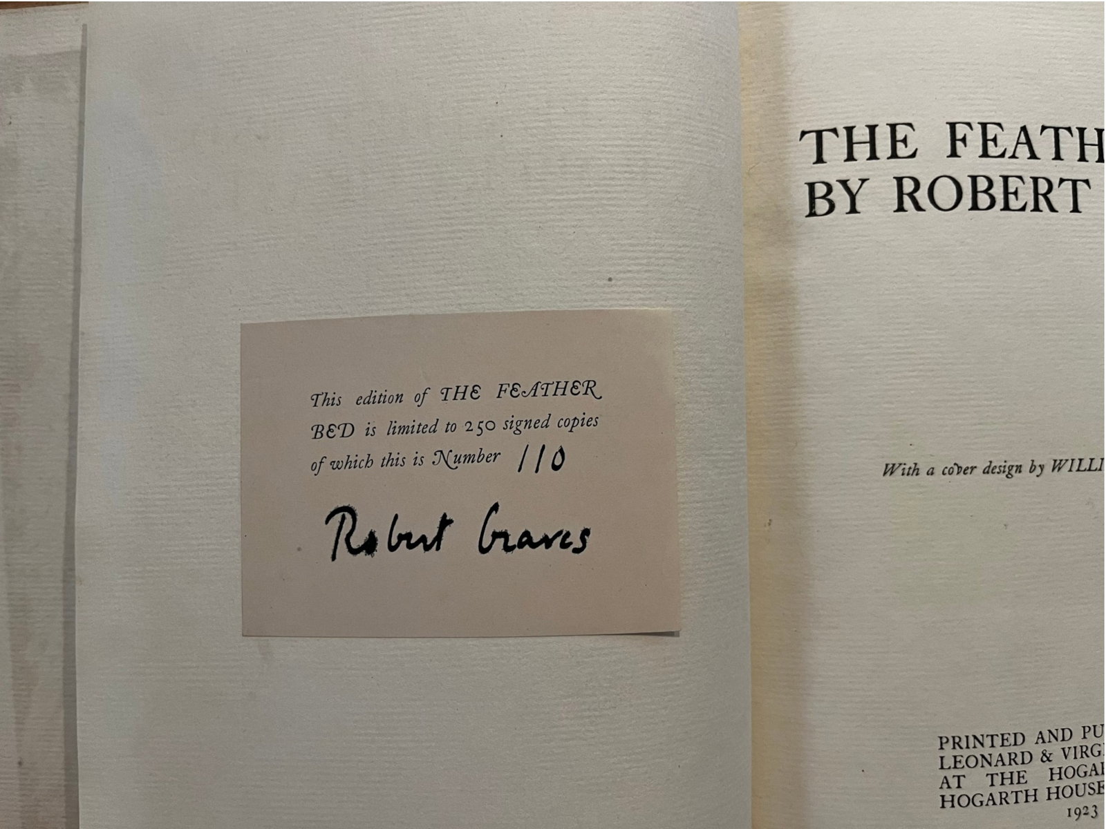 Graves Feather Bed Signed Hogarth - 3