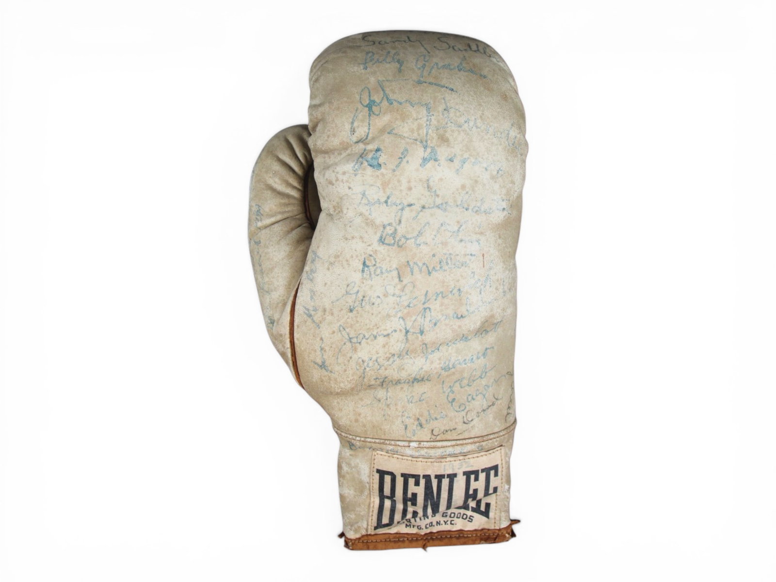 Boxing Legends Multi Signed Benlee Glove - JSA (1 of 10)