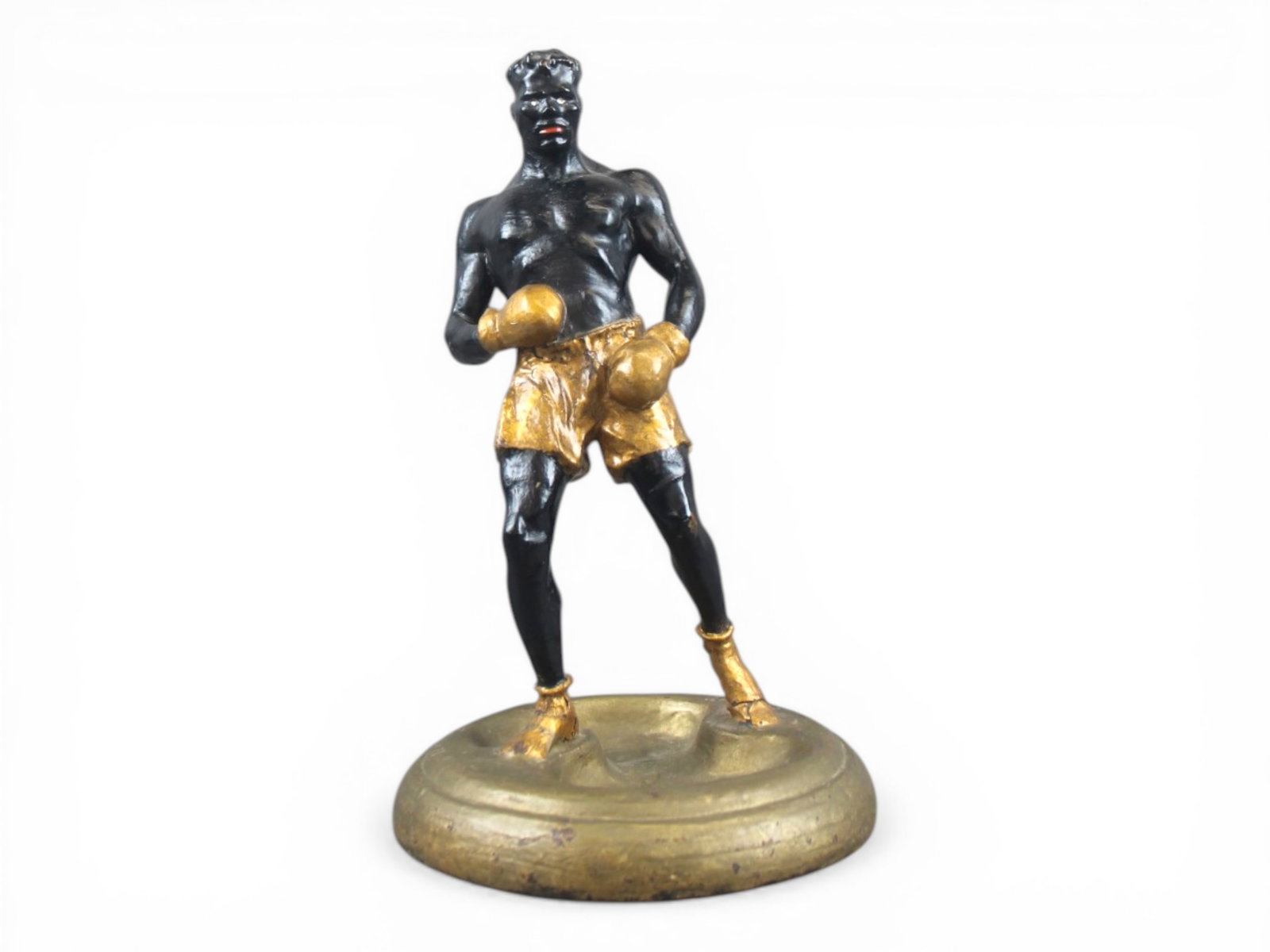 (2) Boxing Statue Figural Ashtrays - 5