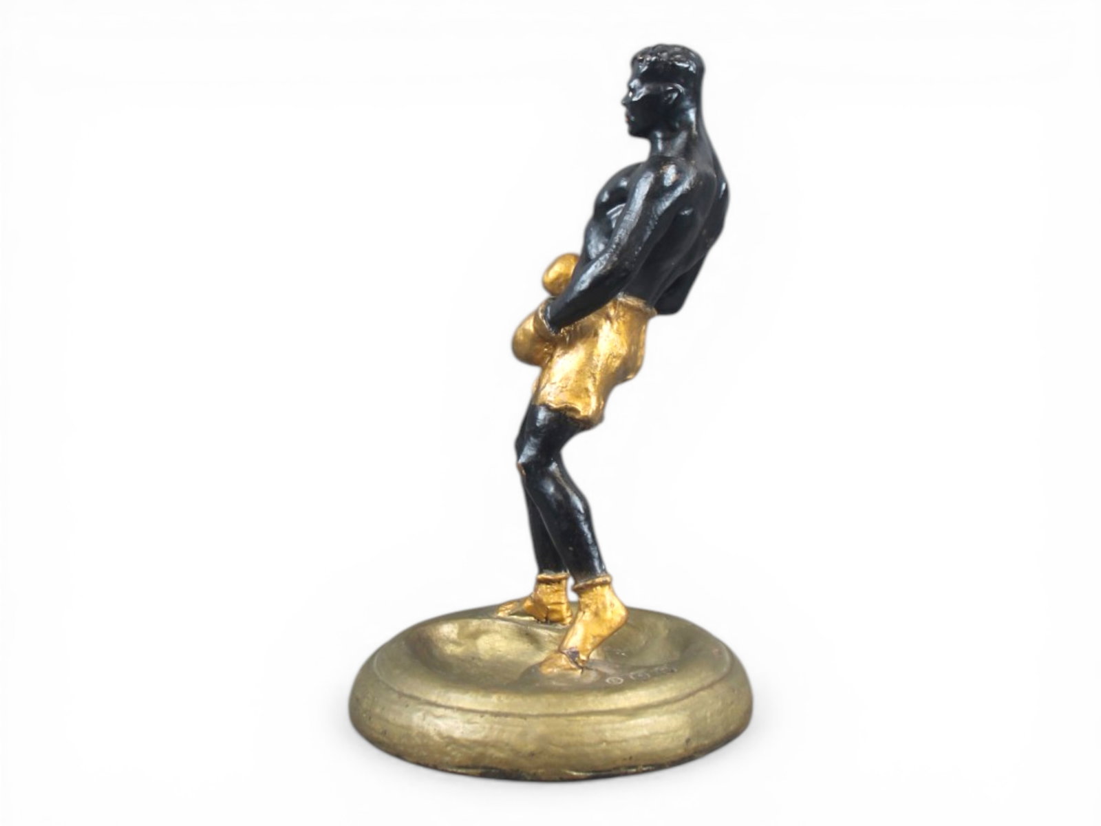 (2) Boxing Statue Figural Ashtrays - 7