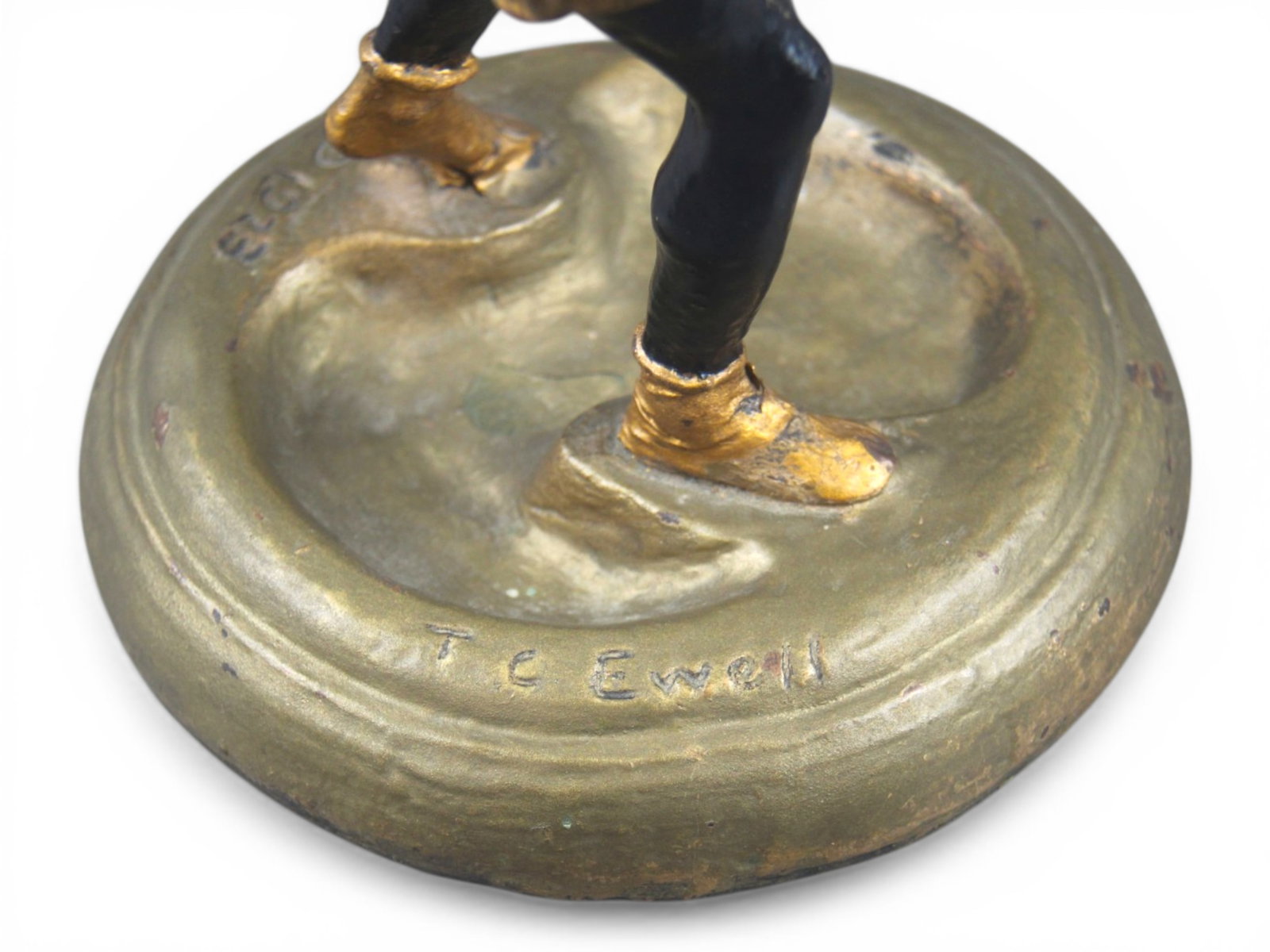 (2) Boxing Statue Figural Ashtrays - 8