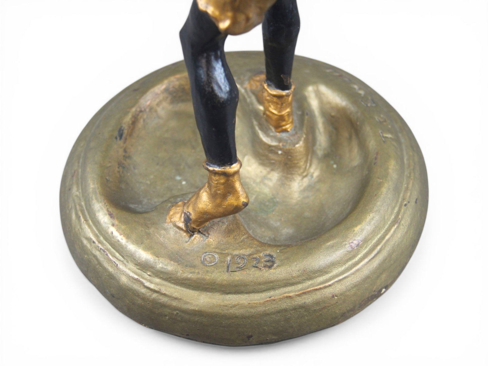 (2) Boxing Statue Figural Ashtrays - 9