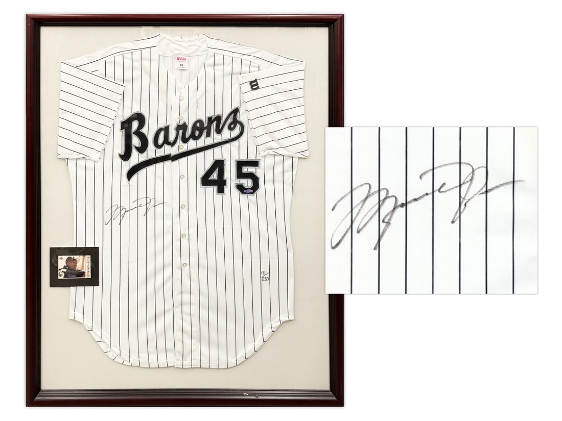 Michael Jordan Signed Barons Jersey UDA /250 (1 of 4)