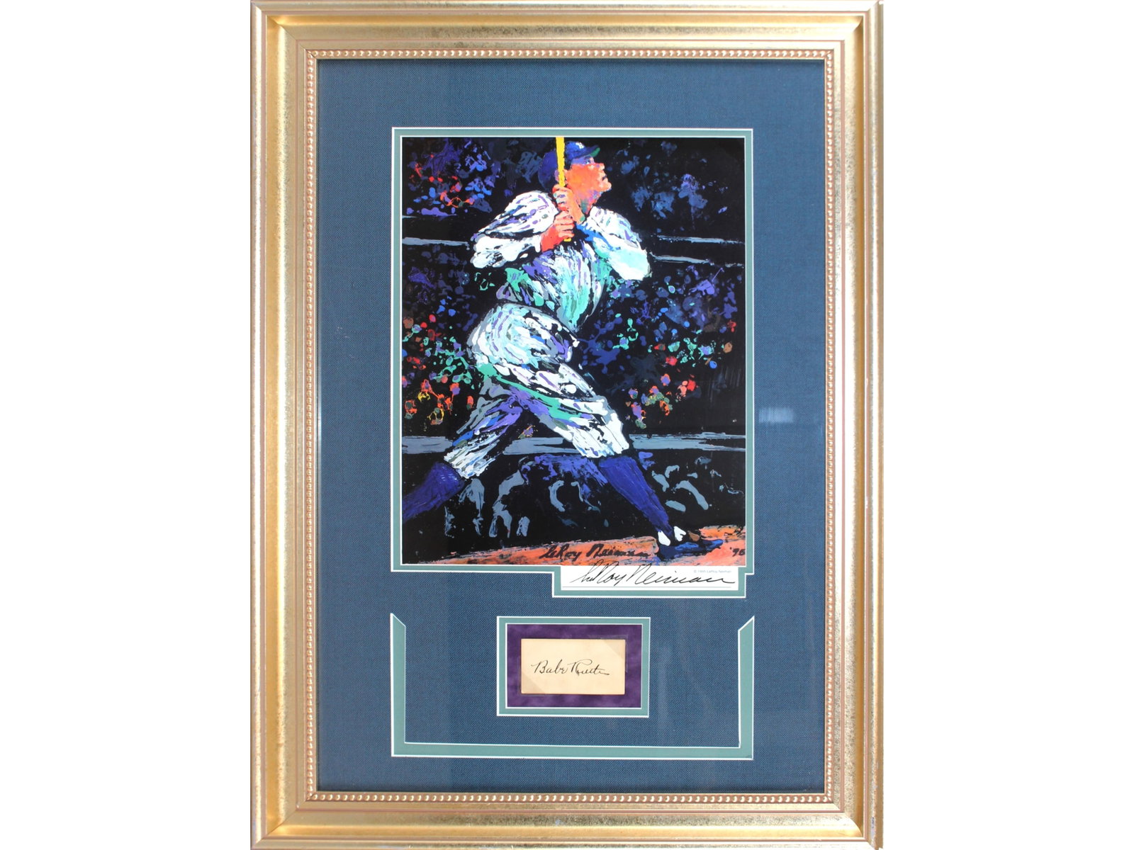 Babe Ruth Signed Cut with Display - JSA - 2