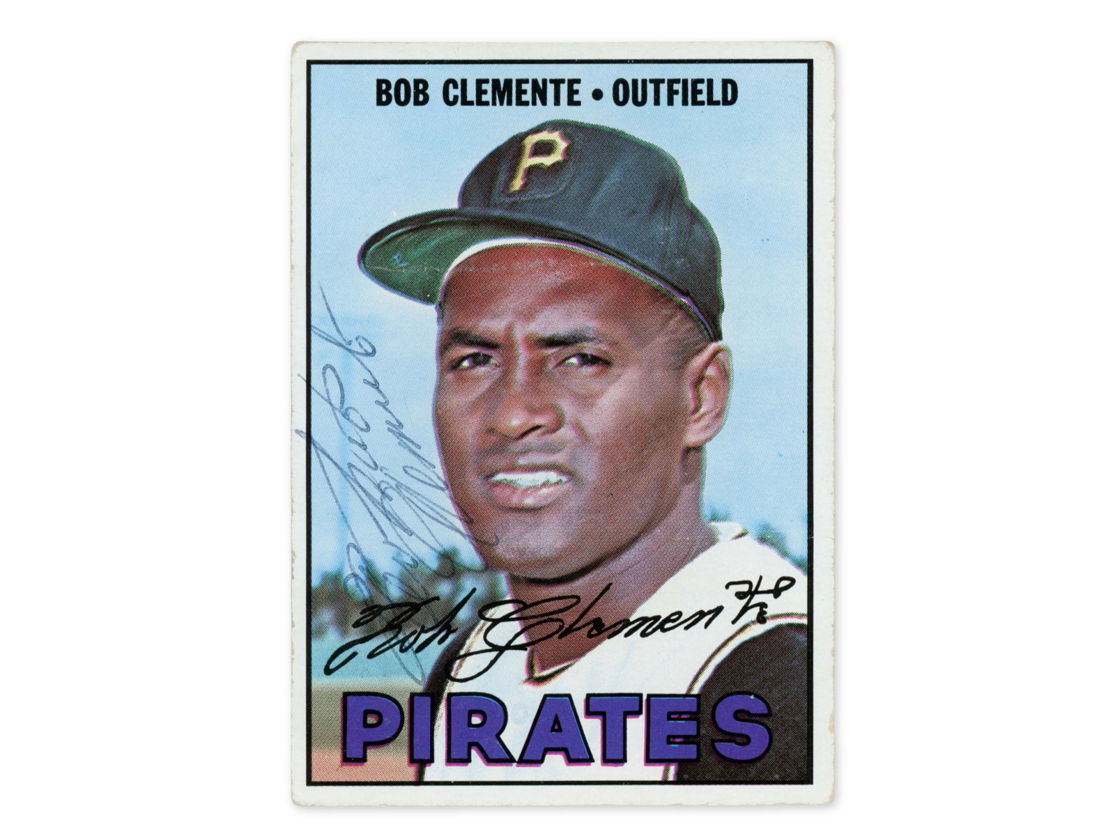 1967 Topps Roberto Clemente Signed Card - JSA (1 of 3)