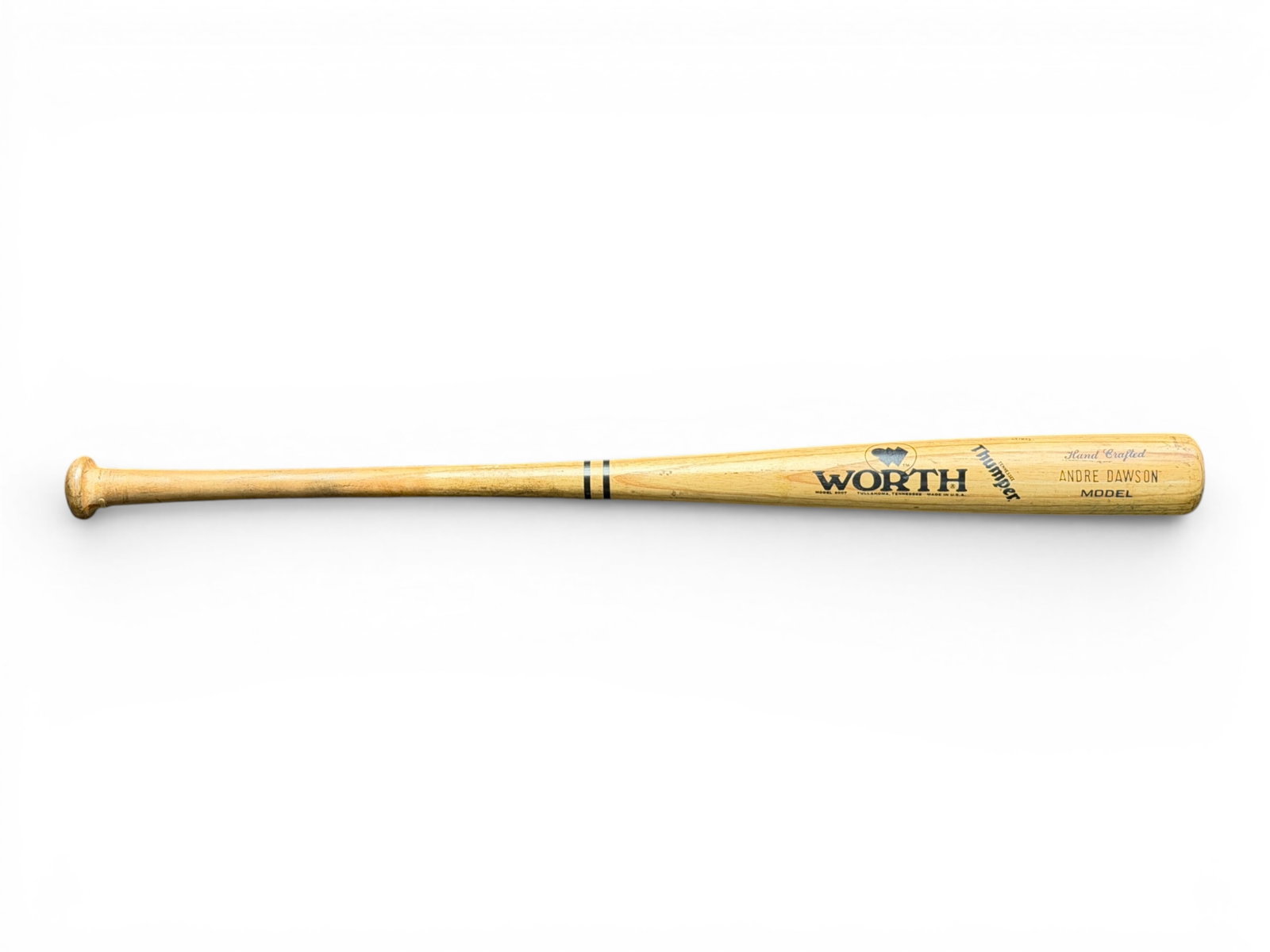 Andre Dawson Game Used Signed Worth Bat - 2