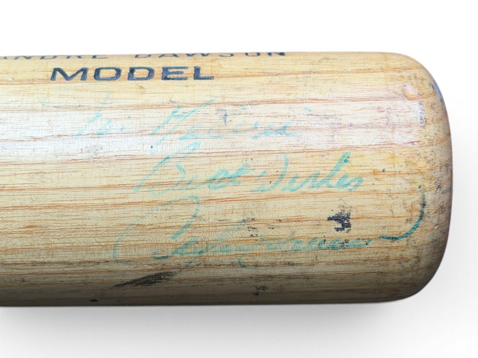 Andre Dawson Game Used Signed Worth Bat - 4