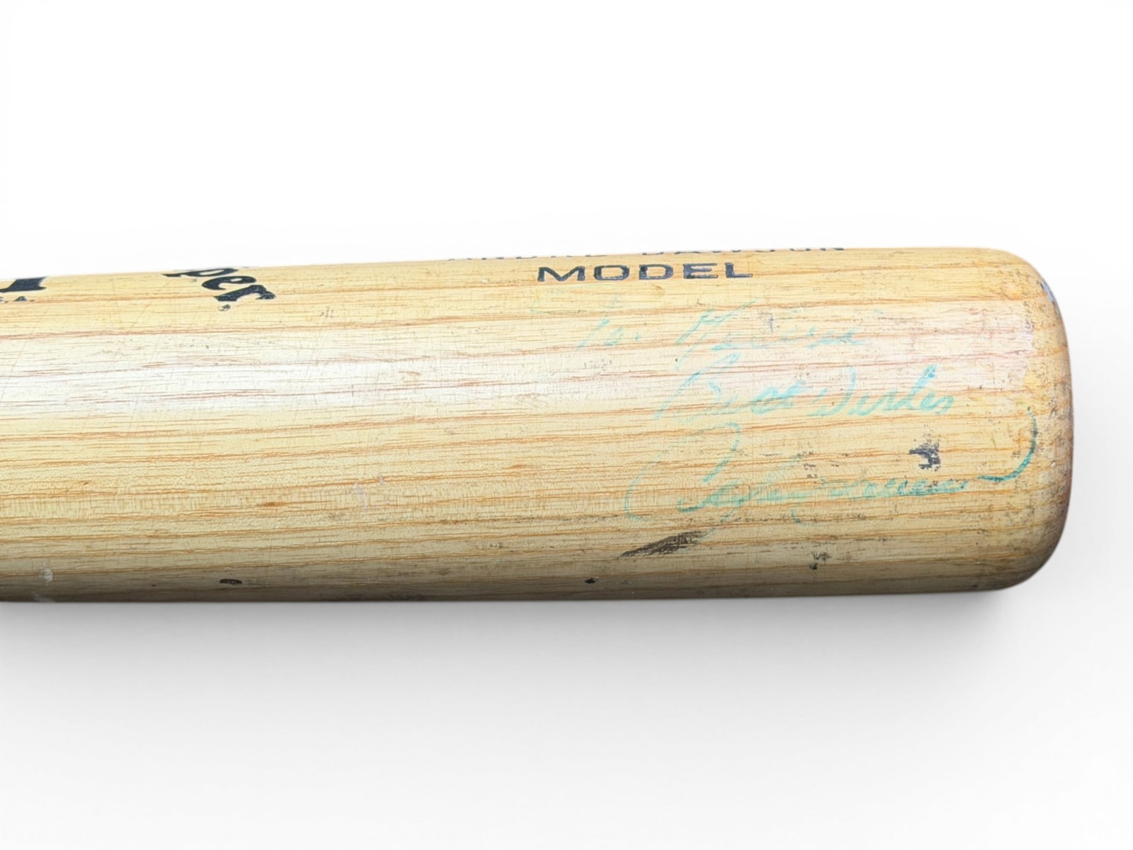 Andre Dawson Game Used Signed Worth Bat - 5