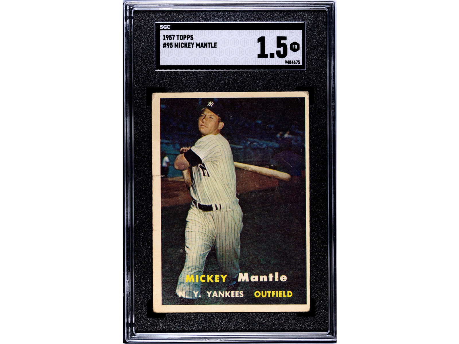 1957 Topps #95 Mickey Mantle SGC 1.5 (1 of 2)