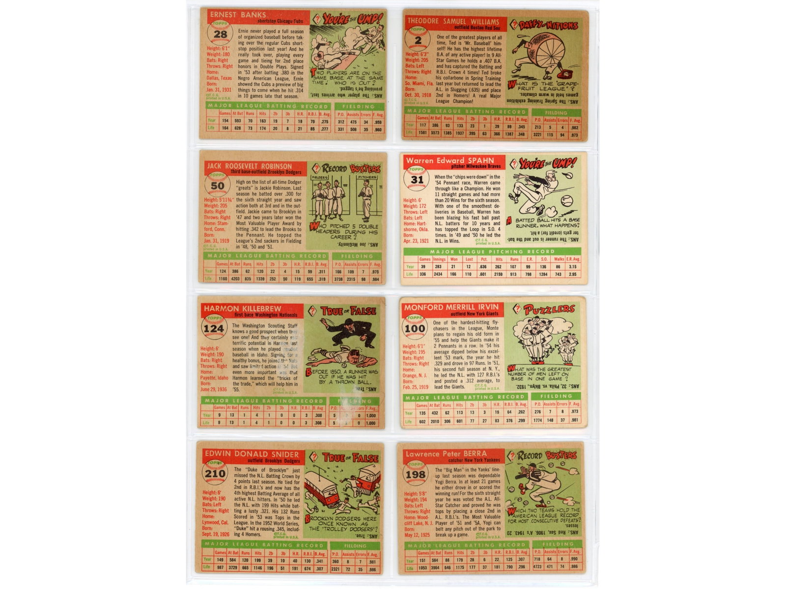 1955 Topps Baseball Complete Card Set + Extras - 4