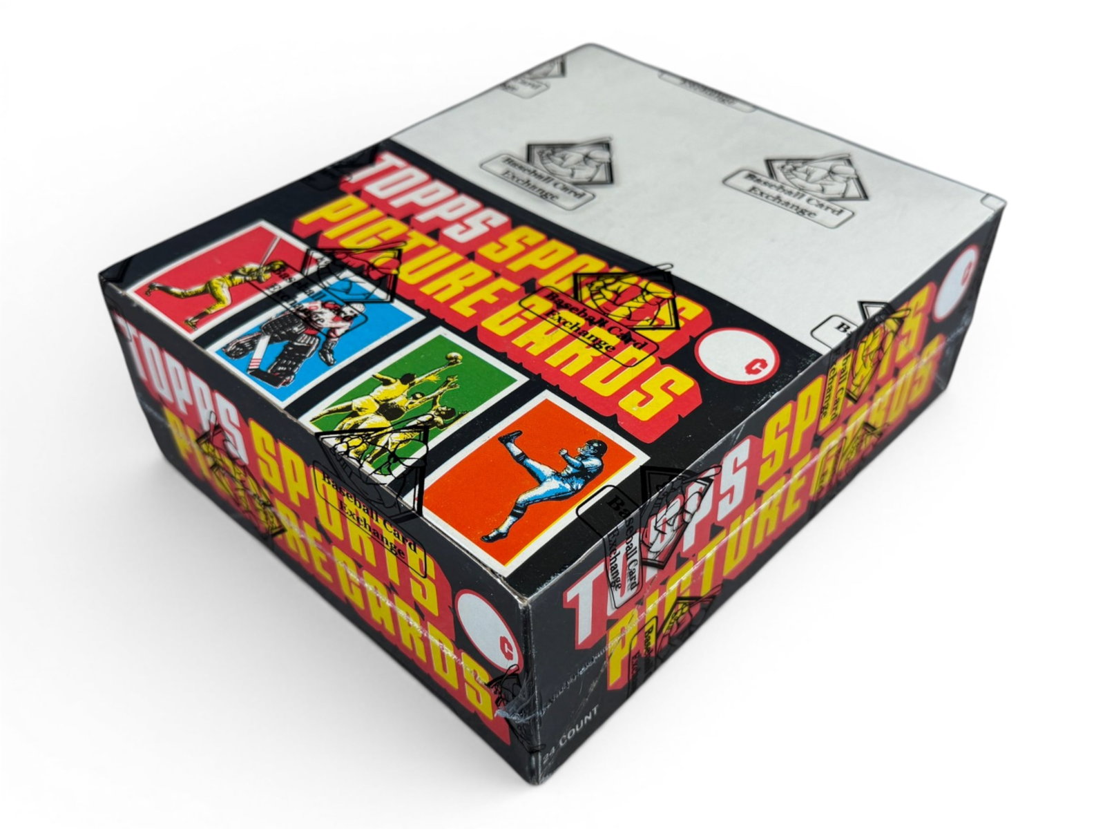 1981 Topps Rack Box (24 Packs) - BBCE: 1981 Topps baseball rack box containing 24 unopened rack packs, sourced from a sealed case and authenticated and sealed by BBCE (Baseball Card Exchange). Each rack pack includes 48 cards. Key issue fe
