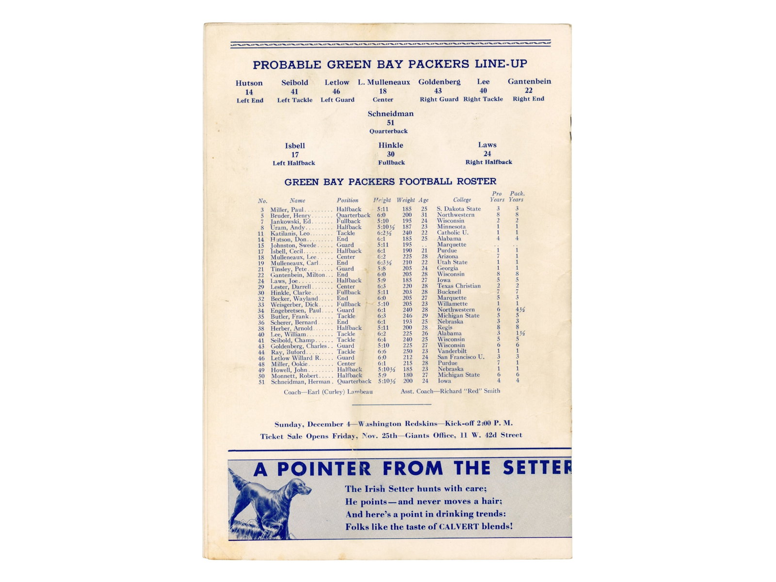 (2) 1938 New York Giants Programs - 3