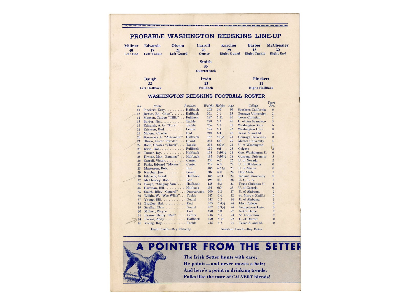 (2) 1938 New York Giants Programs - 7