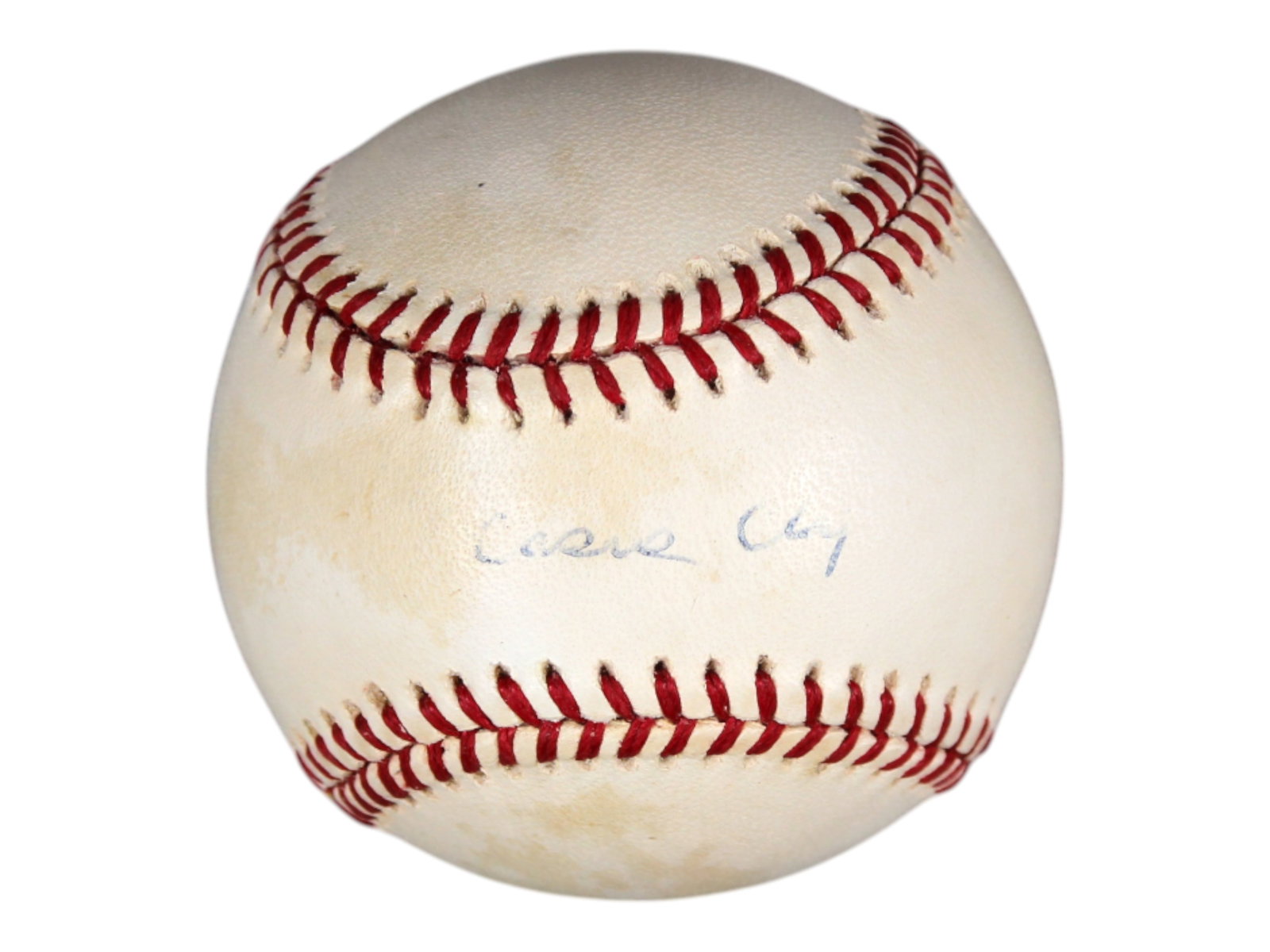 Cassius Clay Single Signed Baseball - JSA: Offered is a Rawlings, Official 1994 World Series Baseball signed on the sweet spot by Cassius Clay (aka Muhammad Ali). Features JSA sticker affixed. JSA #B78009 Shipping: Weiss Auctions offers full-s