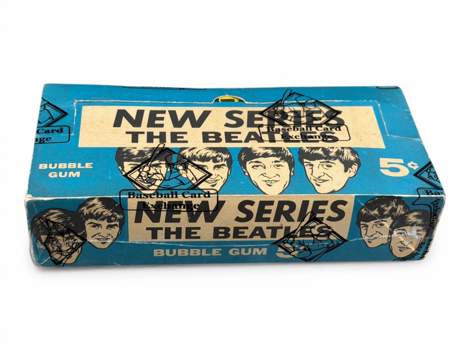 1964 O-Pee-Chee Beatles 2nd Series Wax Box: 1964 O-Pee-Chee "The Beatles" Black & White Second Series wax box containing 36 unopened packs, authenticated and sealed by BBCE. The Canadian-issued O-Pee-Chee Beatles cards are among the earliest tr