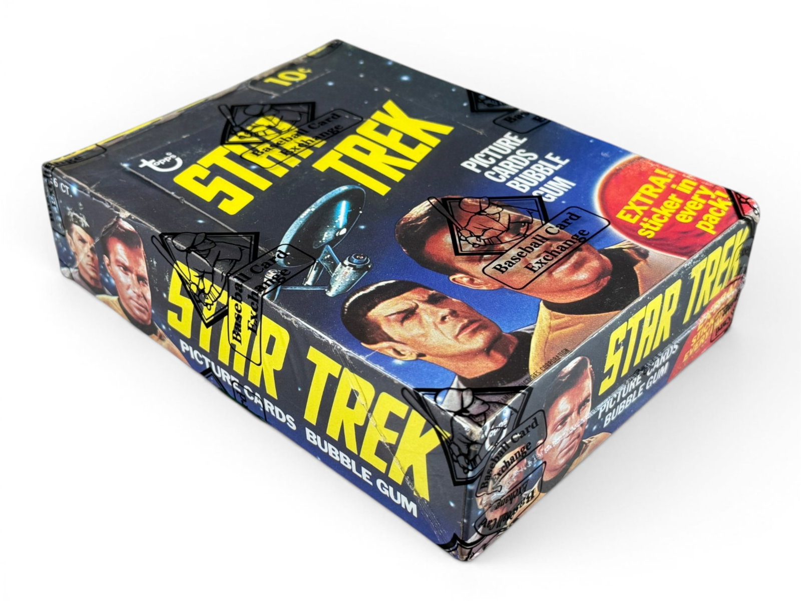 1976 Topps Star Trek Wax Box (36 Packs) BBCE: 1976 Topps "Star Trek" wax pack box containing 36 unopened wax packs. The box has been authenticated and sealed by BBCE. The Topps Star Trek series was issued during the popularity of the original tel