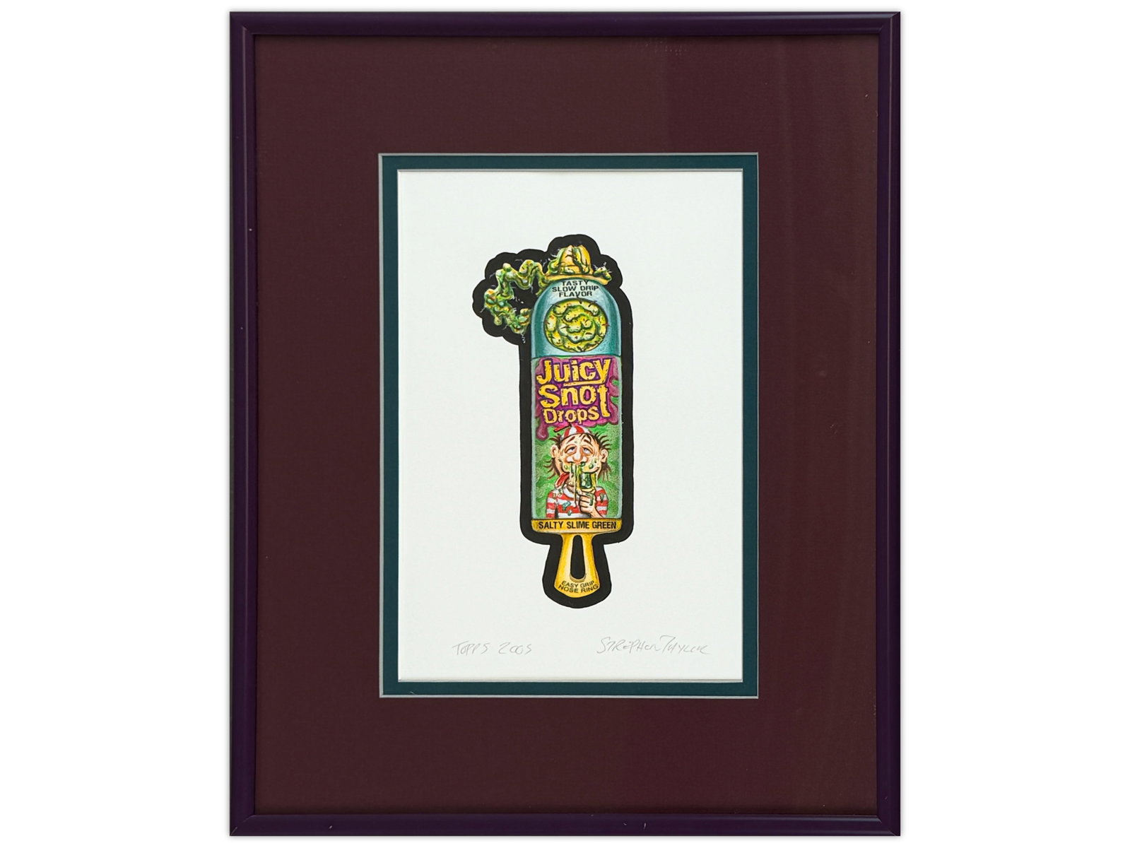 2005 Wacky Packages Original Art Juicy Snot Drops (1 of 1)