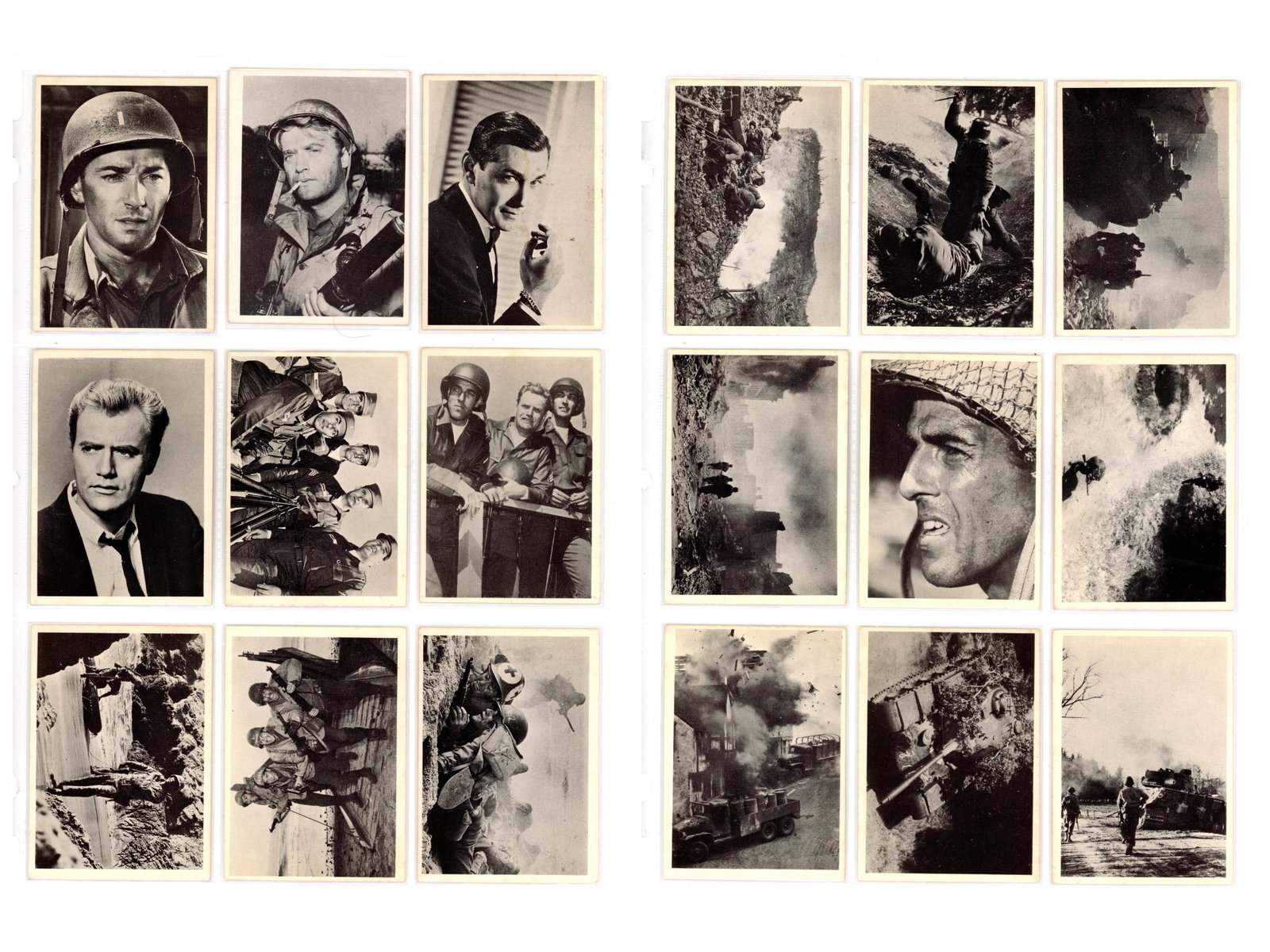 1963 Donruss Combat Series 1 Complete Card Set: A complete 1963 "Combat" Series 1 card set by Donruss, based on the popular WWII-themed television show starring Vic Morrow and Rick Jason. Issued during the show's original broadcast run, this