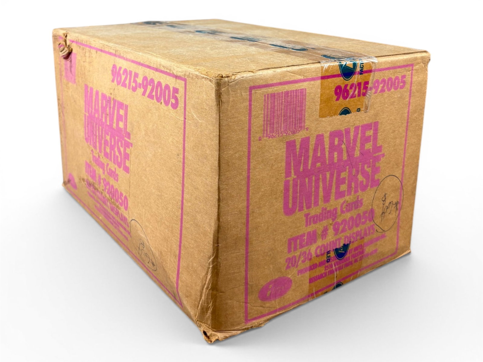 1992 Marvel Universe Series 3 Complete Case: 1992 Impel SkyBox Marvel Universe Series 3 complete case containing 20 sealed boxes. Classic non-sports trading card release featuring an array of Marvel superheroes and villains, long favored by both