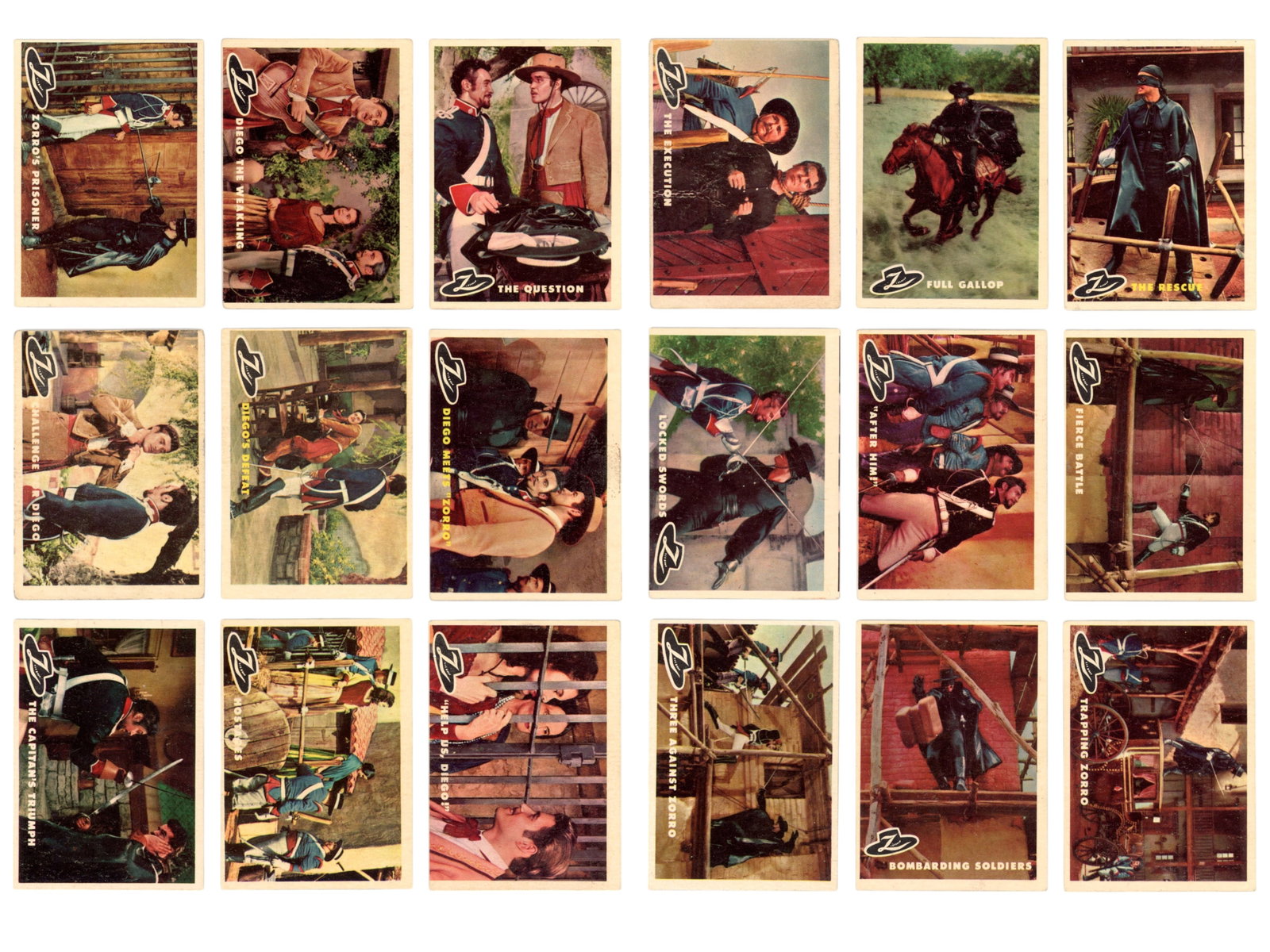 1958 Topps "Zorro" Complete Set - 2