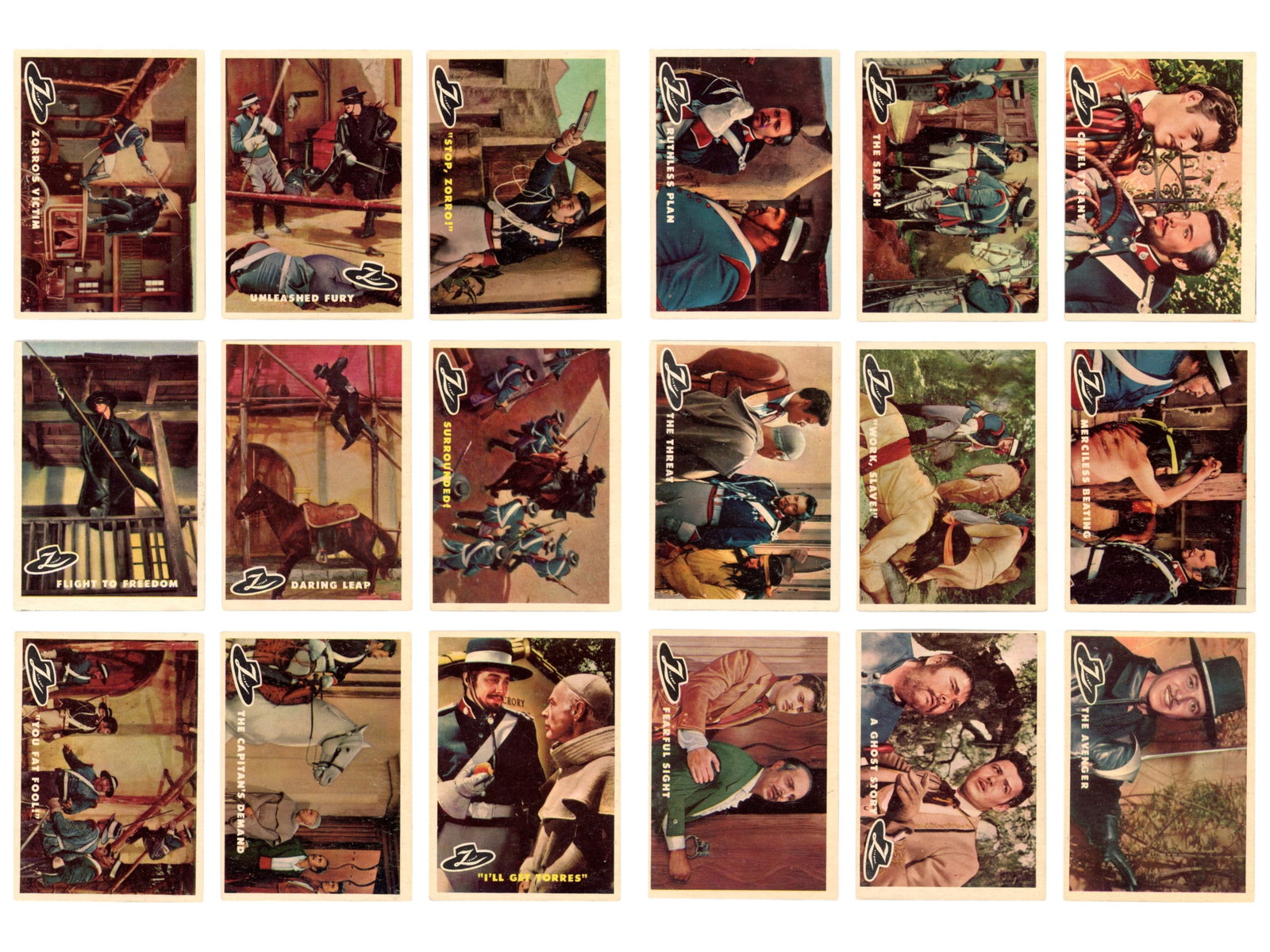 1958 Topps "Zorro" Complete Set - 3