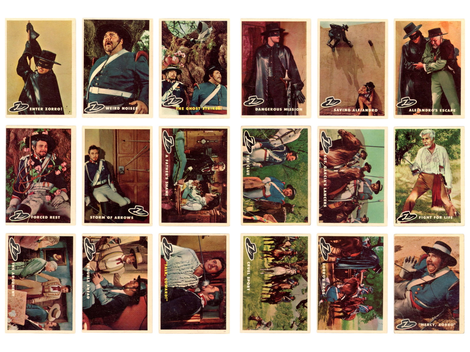 1958 Topps "Zorro" Complete Set - 4